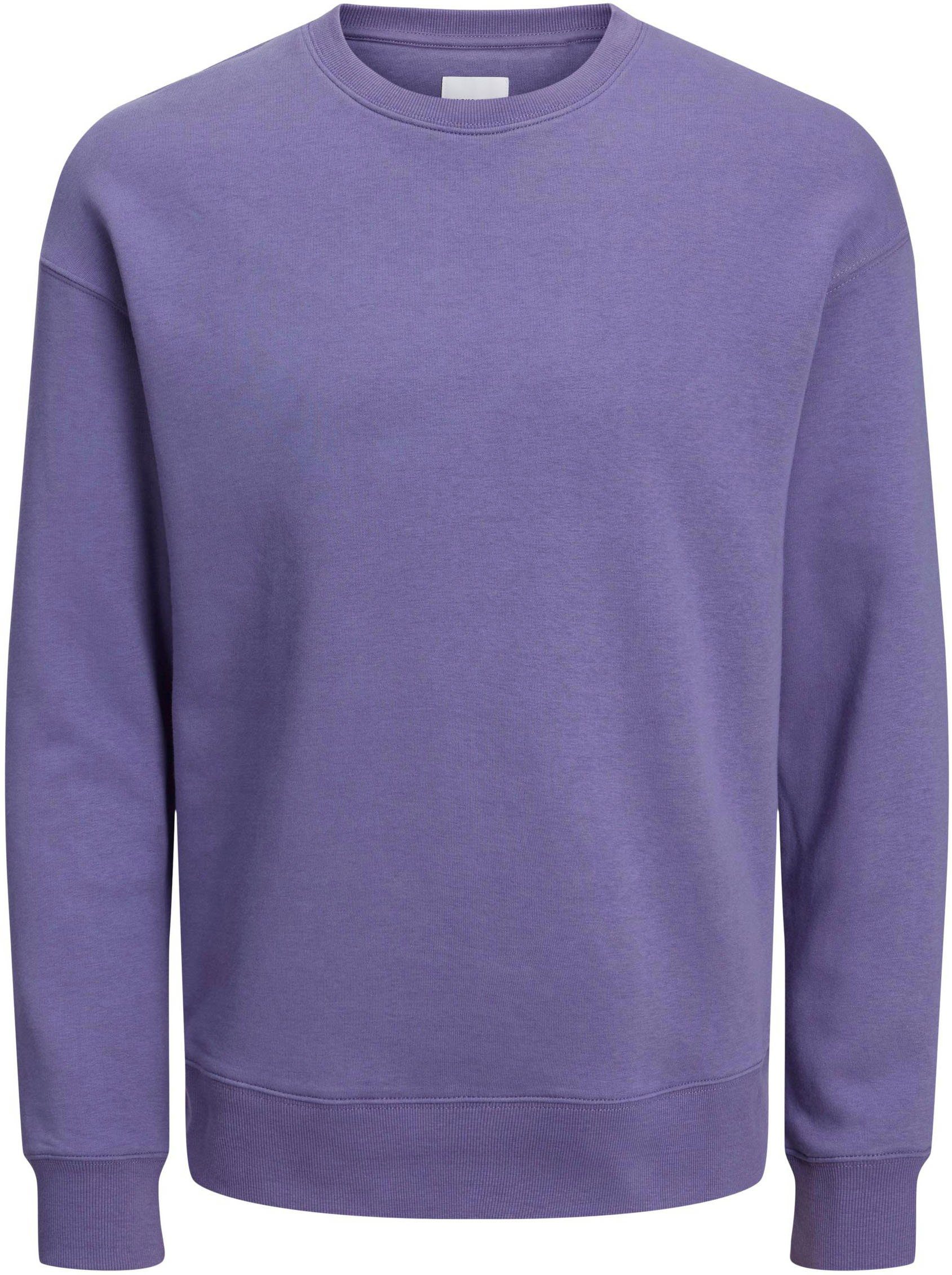 NECK Jack NOOS CREW BASIC Purple & Jones SWEAT JJESTAR Sweatshirt Twilight