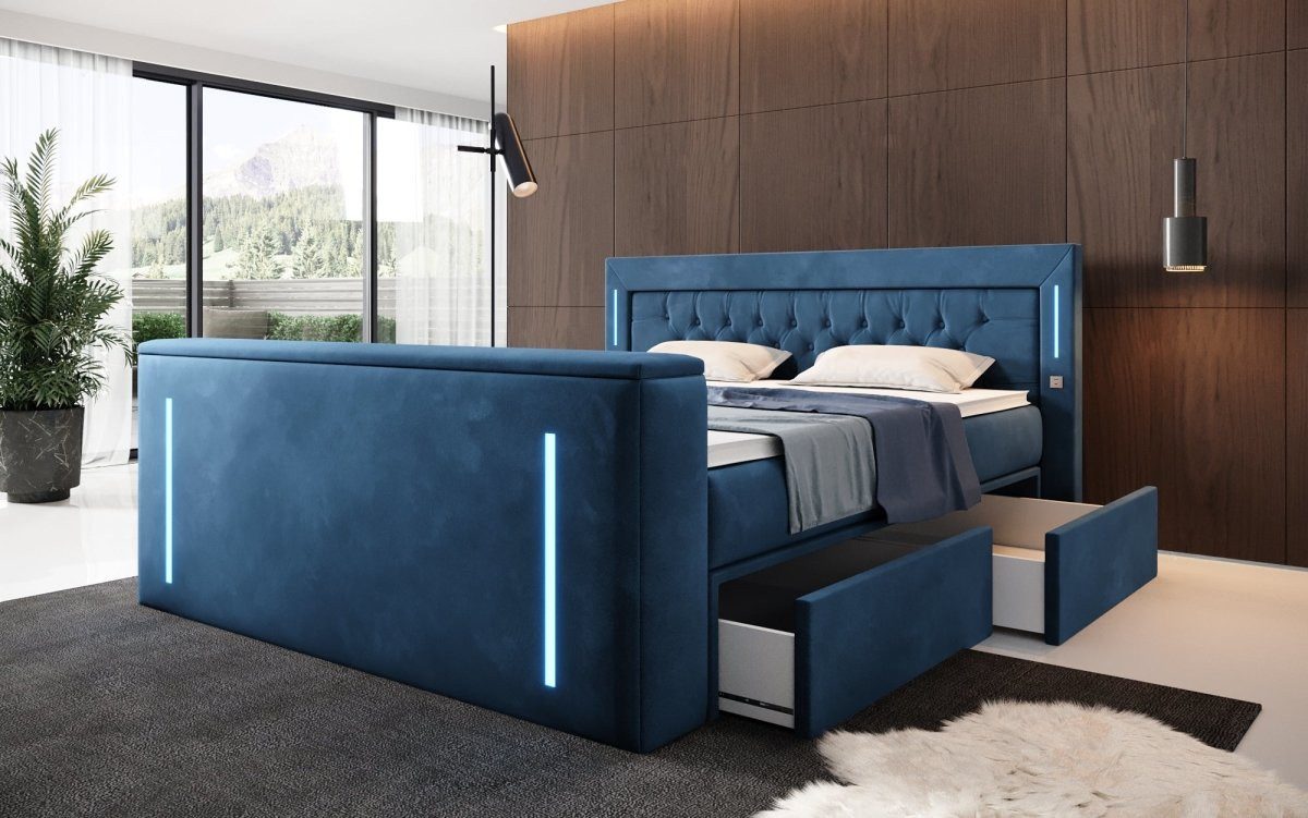 Luxusbetten24 Boxspringbett Divaneo, mit TV Lift günstig online kaufen