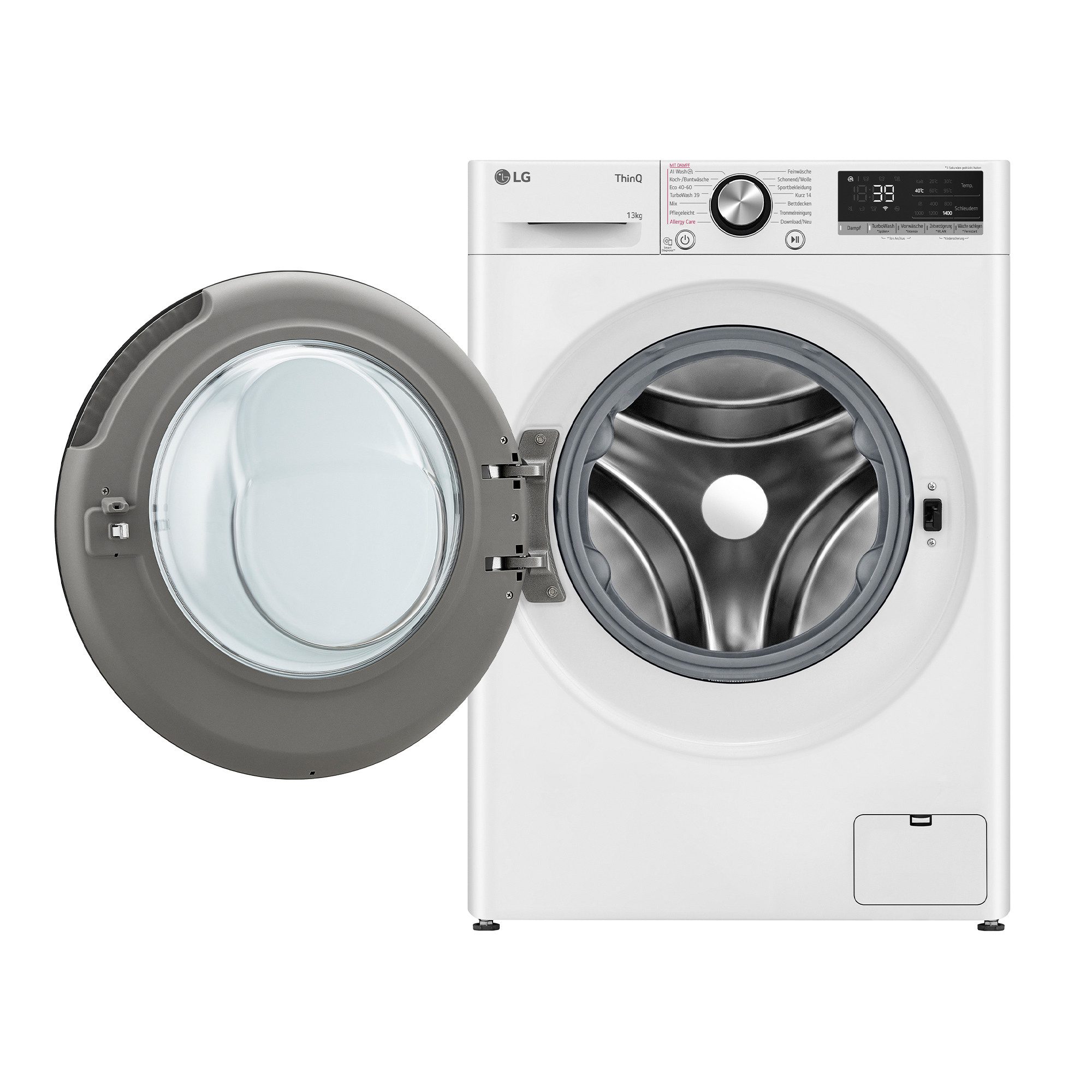 LG Waschmaschine Serie 7 F4WR703Y, 13 kg, 1360 U/min, Steam: Tiefenreinigung mit Dampf