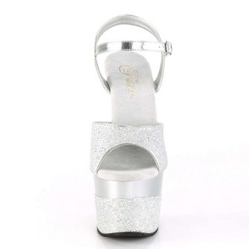 Pleaser Pleaser Sandalette ADORE-2G Silber Multi Glitter EU-36 / US-6 High-Heel-Sandalette (2-tlg)