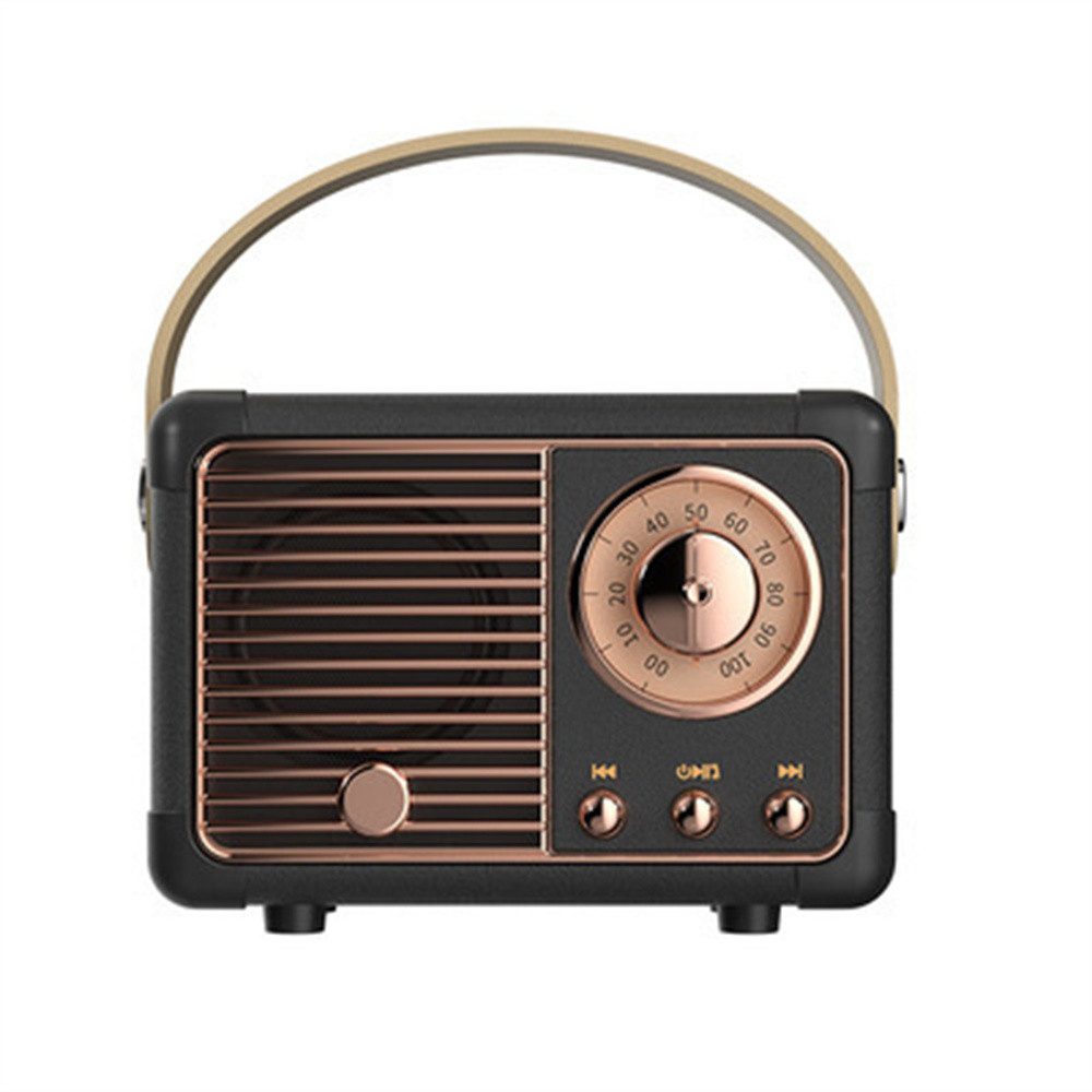 Bifurcation mit Bluetooth, nostalgisches Radio(Schwarz) Retro-Radio