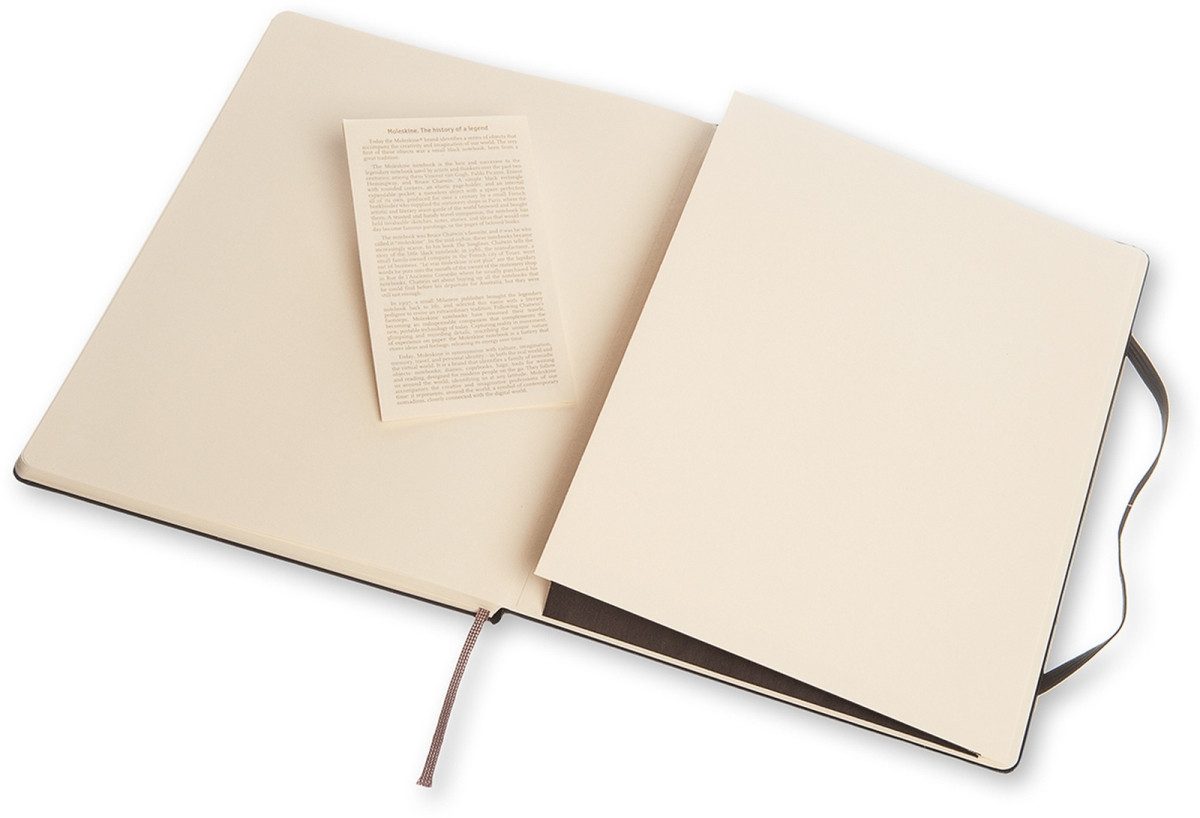 Notizbuch Notizbuch XL 19x25cm Punktraster Hardcover 96 Blatt schwarz