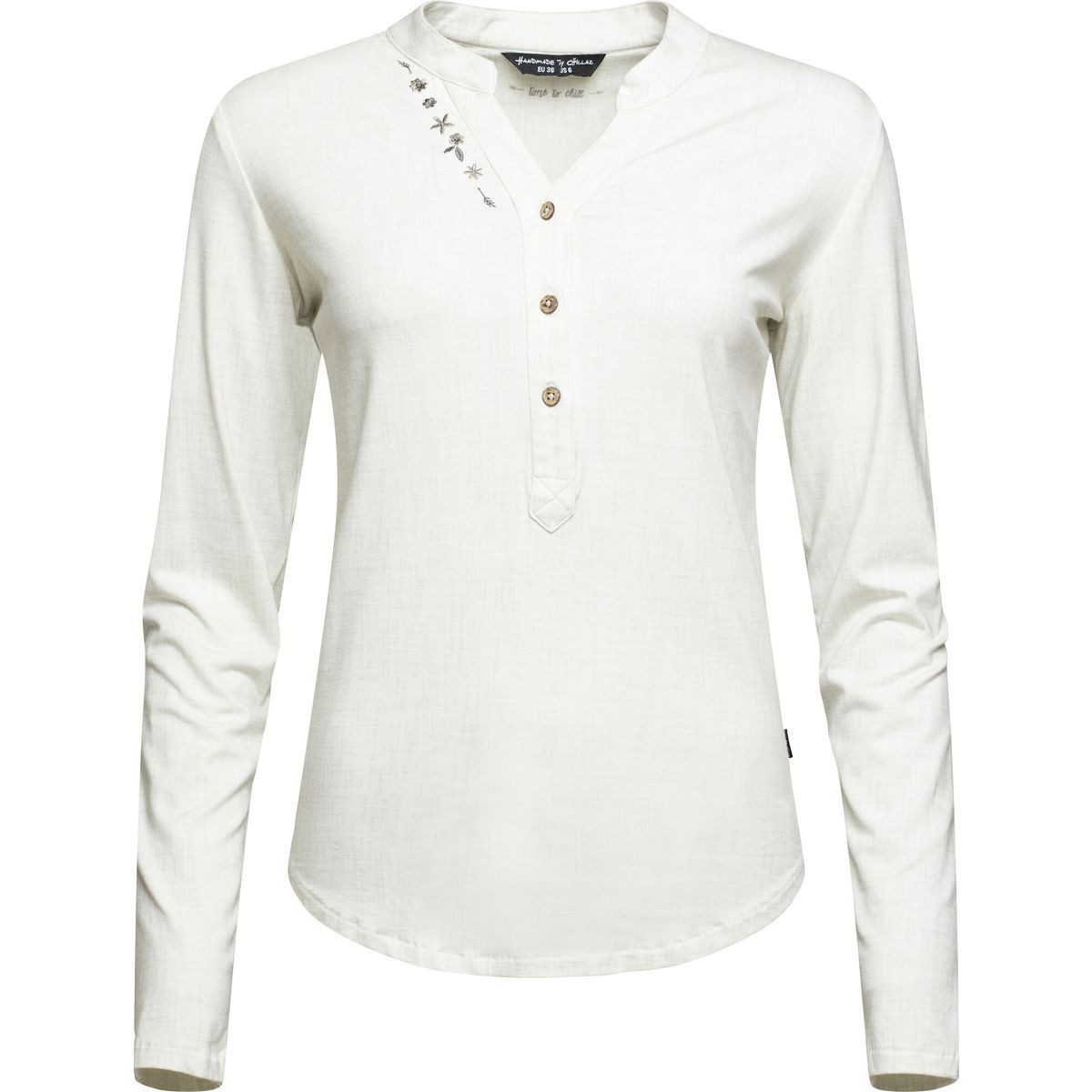 Chillaz Outdoorbluse Sonnblick Flower Komfortables Damenhemd aus dehnbarem Jersey-Stoff mit Modal-Mix für