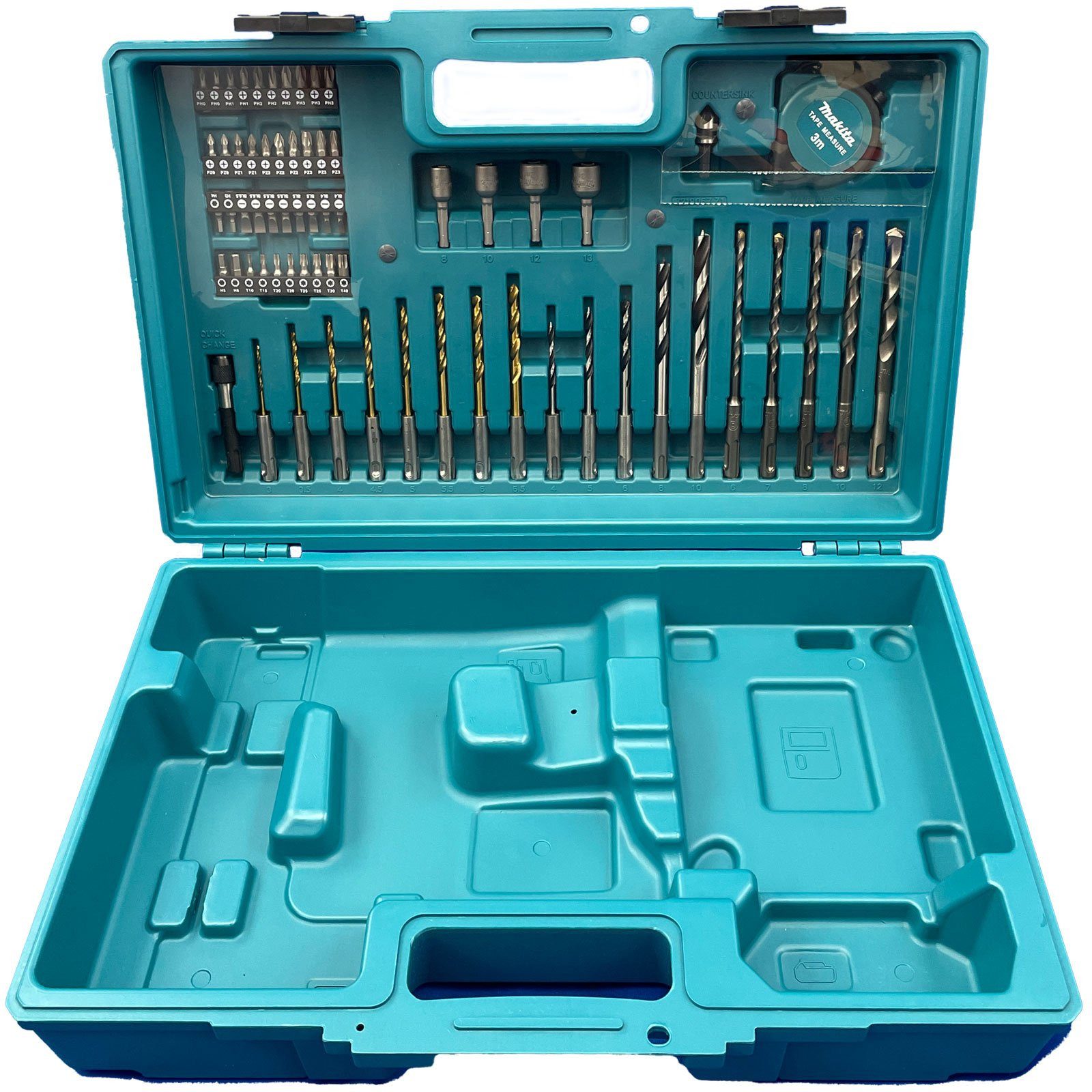 Makita Werkzeugkoffer Makita Transportkoffer für DHR171 mit umfangreichen Zubehör