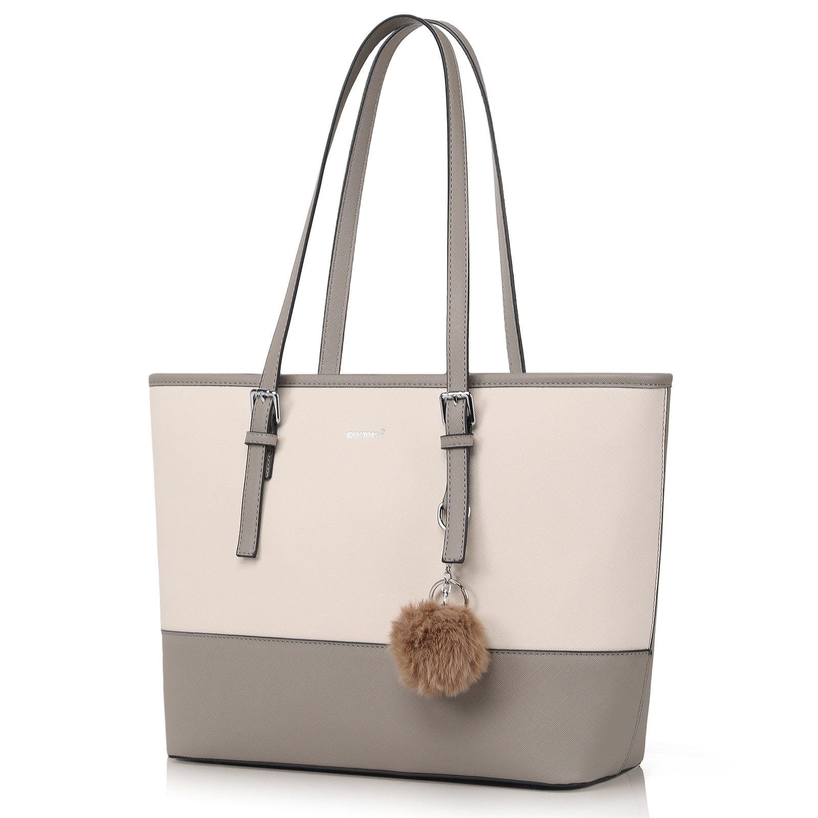 Fassiona Shopper Damen Shopper Klassisch Elegante Handtasche Henkeltasche Schwarz, Groß Damen Schultertaschen, ​Geschenke für Frauen in schlichter Optik