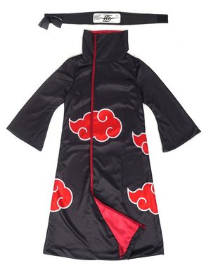 GalaxyCat Kostüm Naruto Shippuden Akatsuki Kinder Mantel, Itachi Kinderkostüm mit, Akatsuki Mantel für Kinder Kostüm