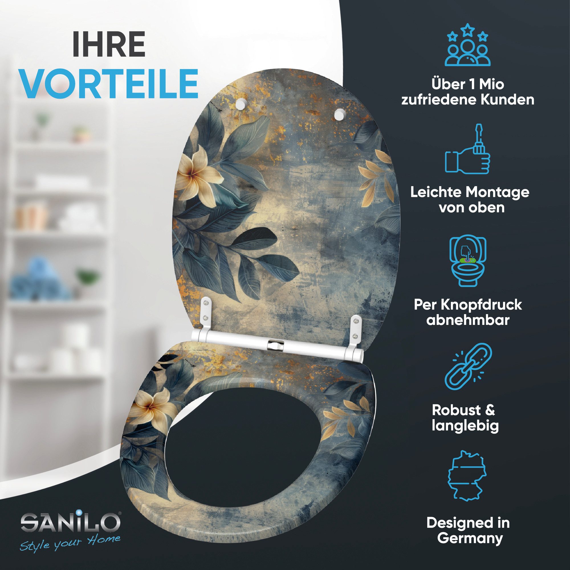 Sanilo WC-Sitz mit Absenkautomatik & Top Fix in vielen Designs, hochwertig, günstig online kaufen