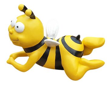 Fachhandel Plus Gartenfigur Biene fliegend, (1 St), handbemalt, lustige Dekofigur