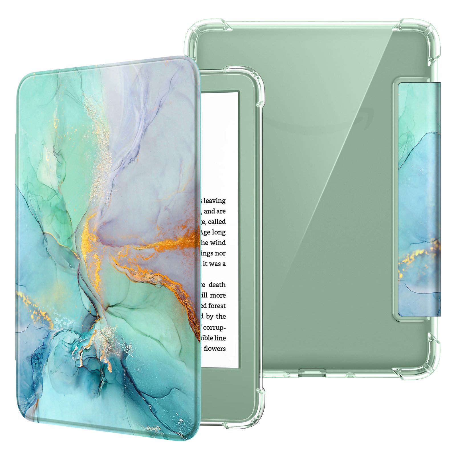 Fintie E-Reader-Hülle für 6" Kindle (11. Generation)–2024/2022, Clear Weich TPU Schutzhülle, mit Auto Sleep/Wake für 6 Zoll Kindle Basic 2024