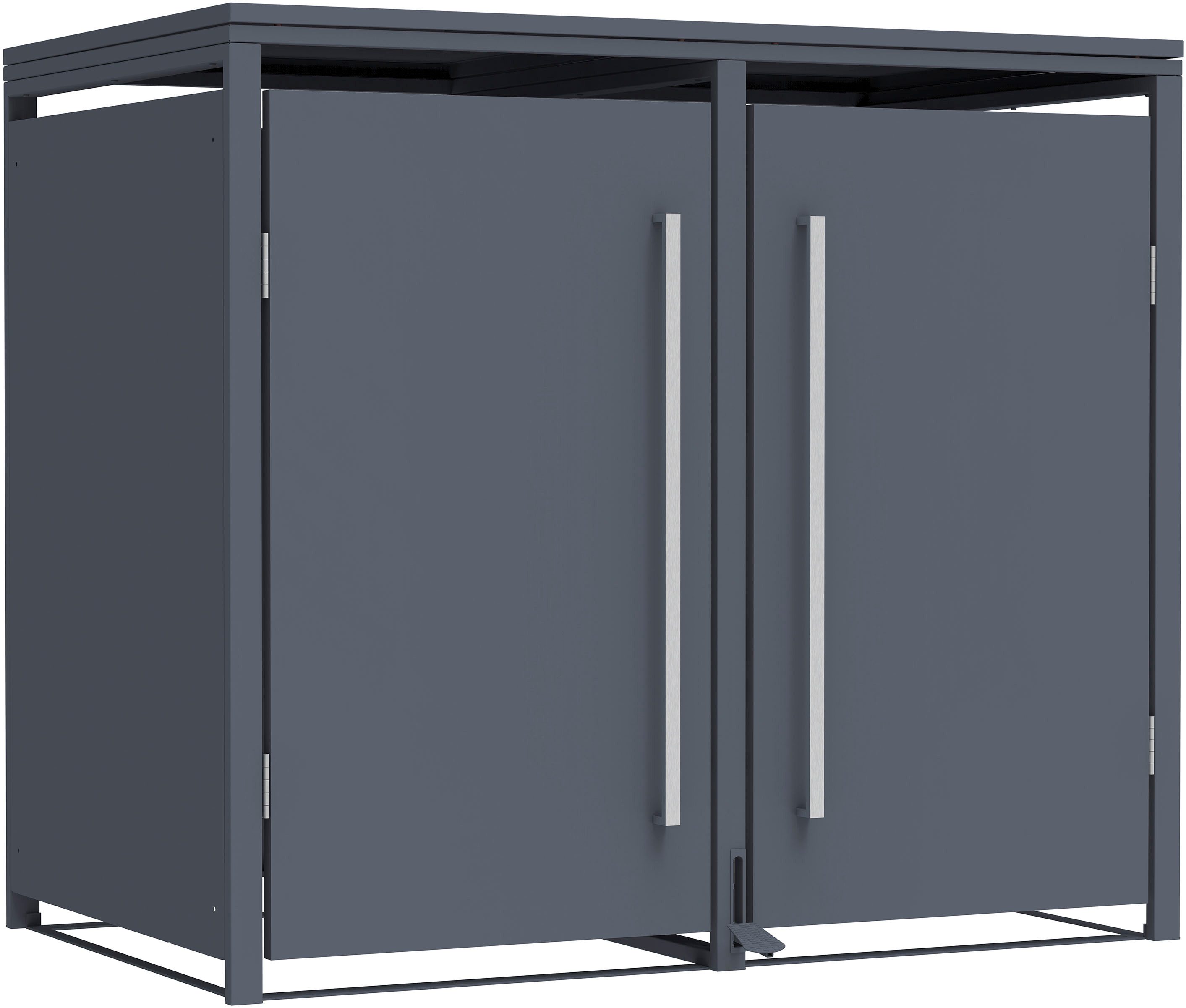WESTMANN Mülltonnenbox Pedura 2, BxTxH: 132x80x116 cm, für 2x240 L Mülltonnen
