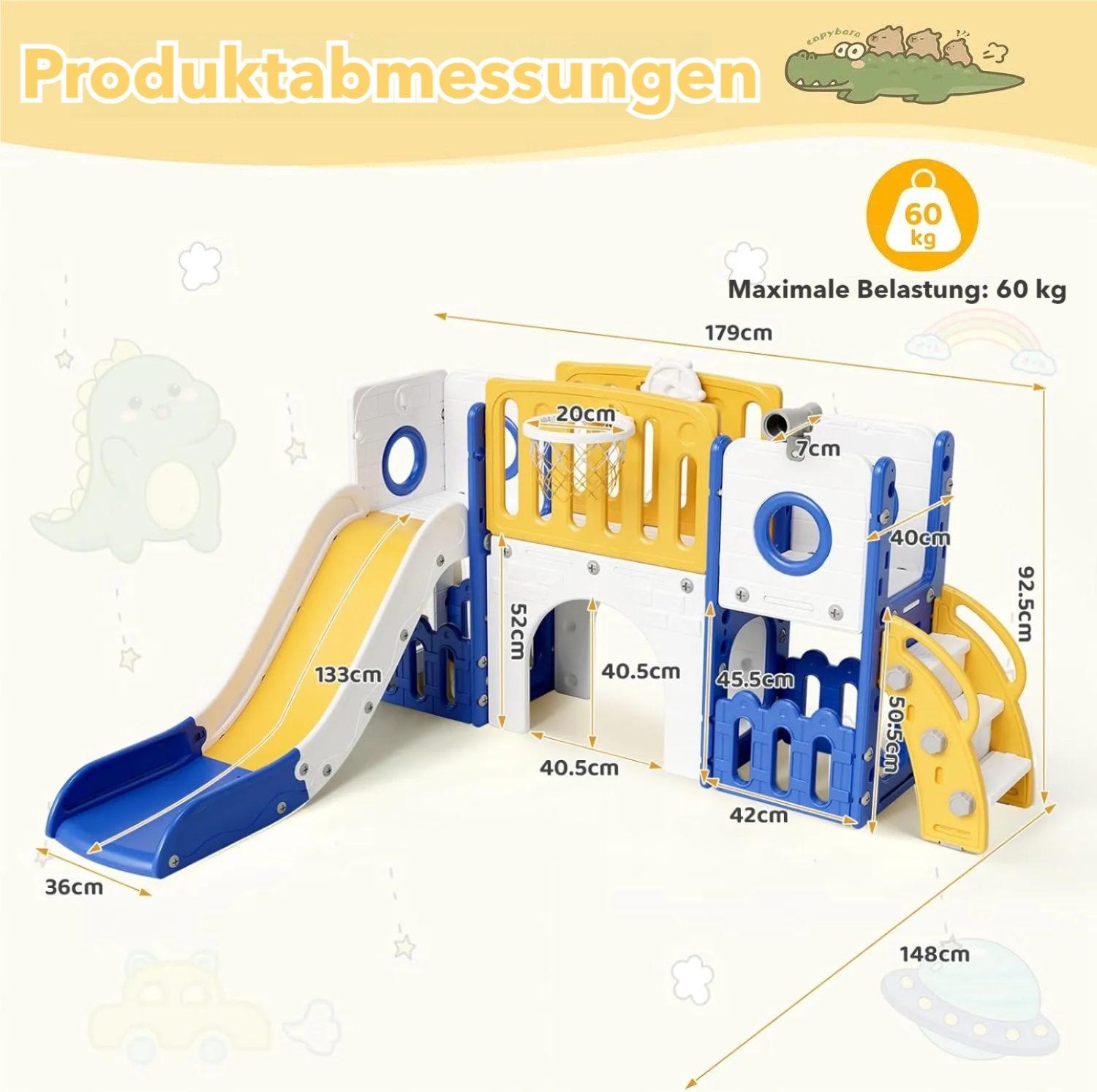 TLGREEN Rutsche, 9 in 1 Kinderrutsche, günstig online kaufen