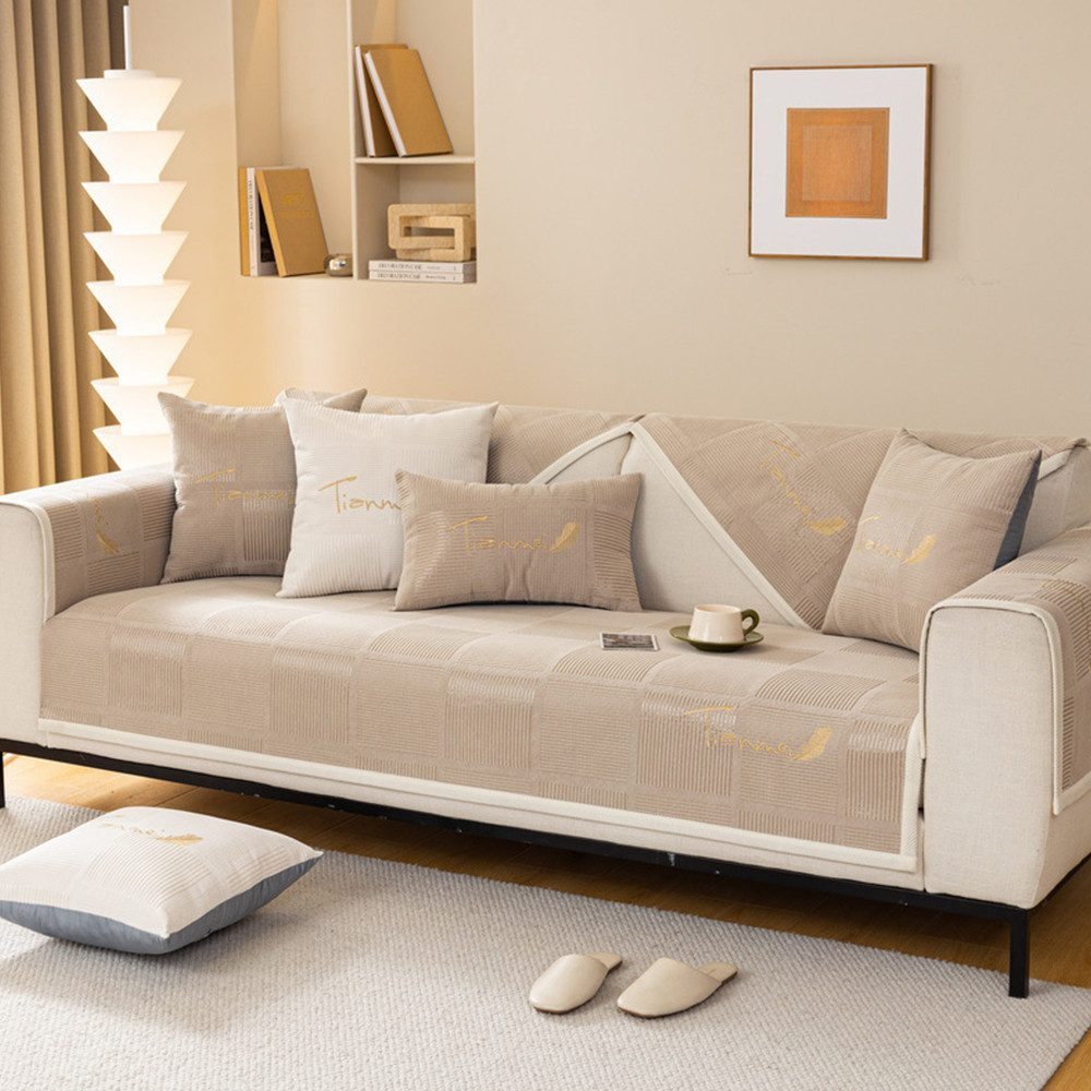 NUODWELL Sofahusse Sofabezug, 1 2 3 4 Sitzer Sofaschoner, rutschfest Couchb günstig online kaufen
