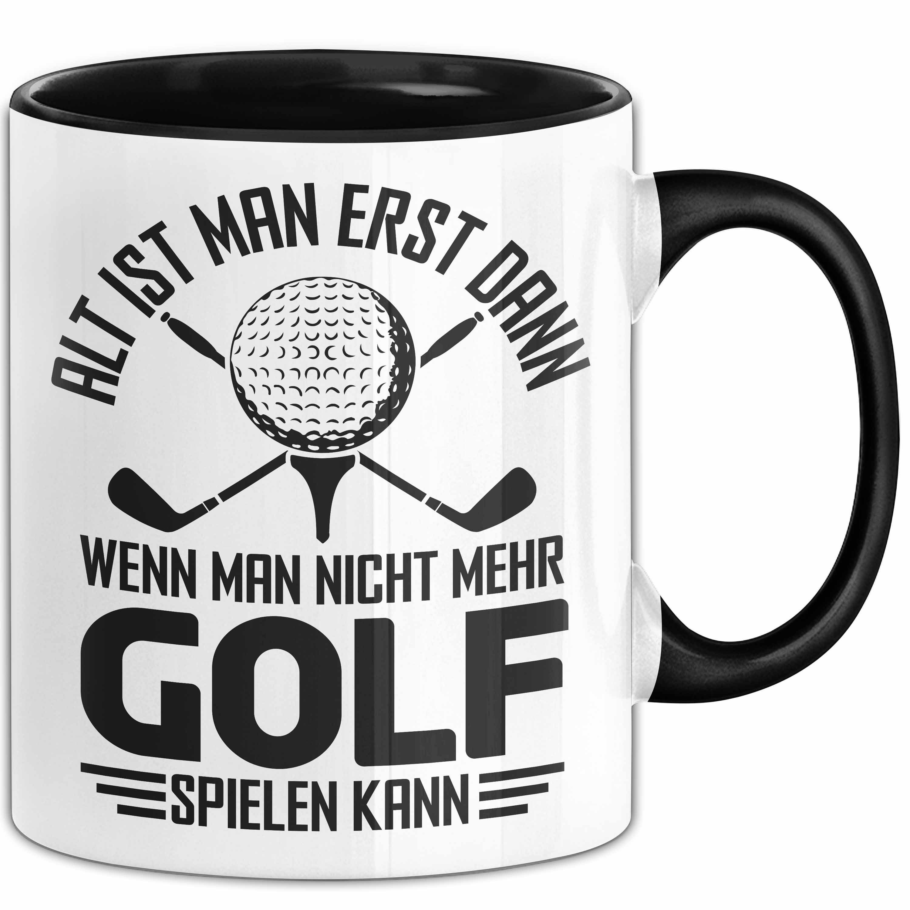 Trendation Tasse Golf Tasse Geschenk Für Golf-Spieler Geschenkidee Alt Ist Man Erst Dan