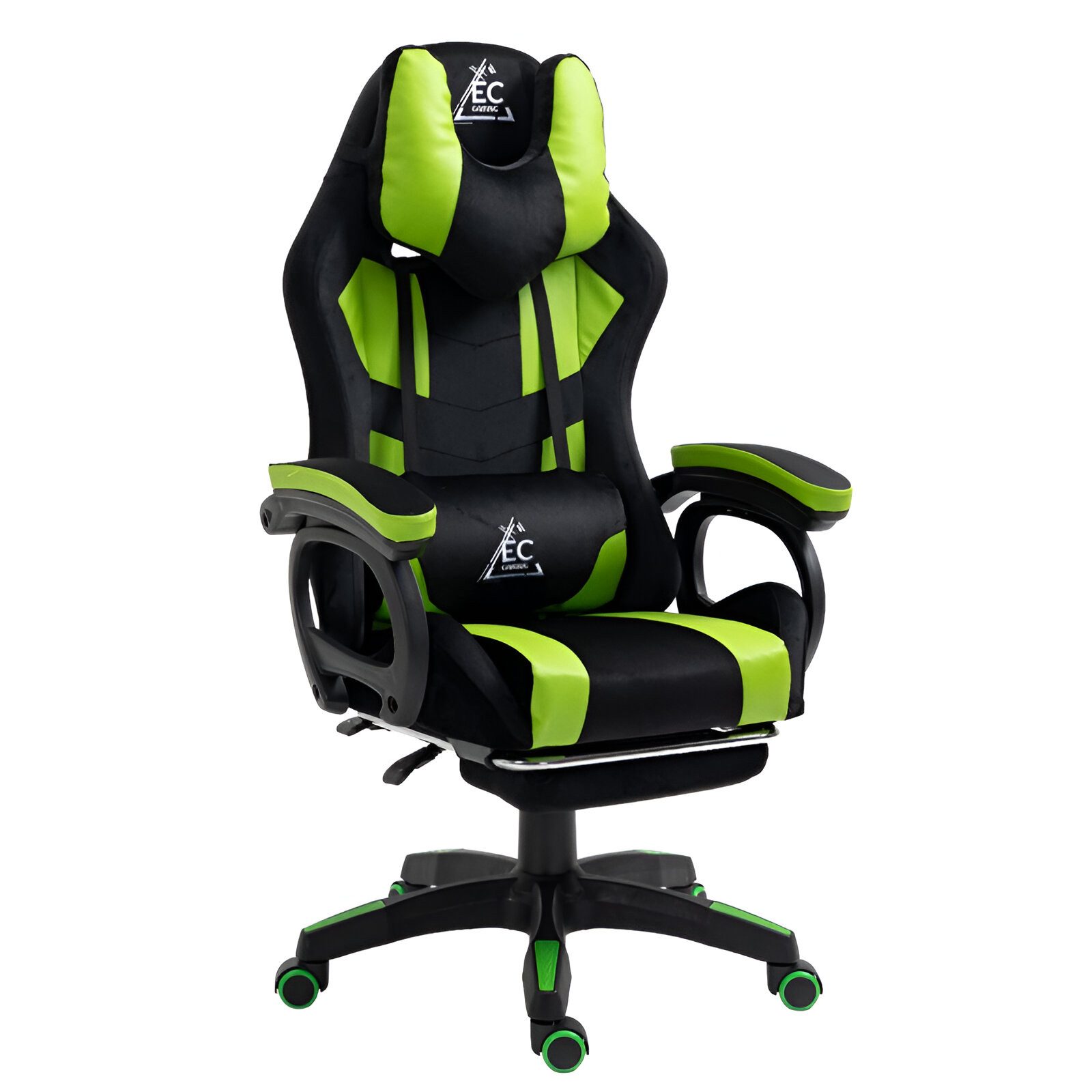 WS-Trend Gaming-Stuhl Gaming-Stuhl Drehstuhl verstellbare Rückenlehne 2 Kissen Fußstütze