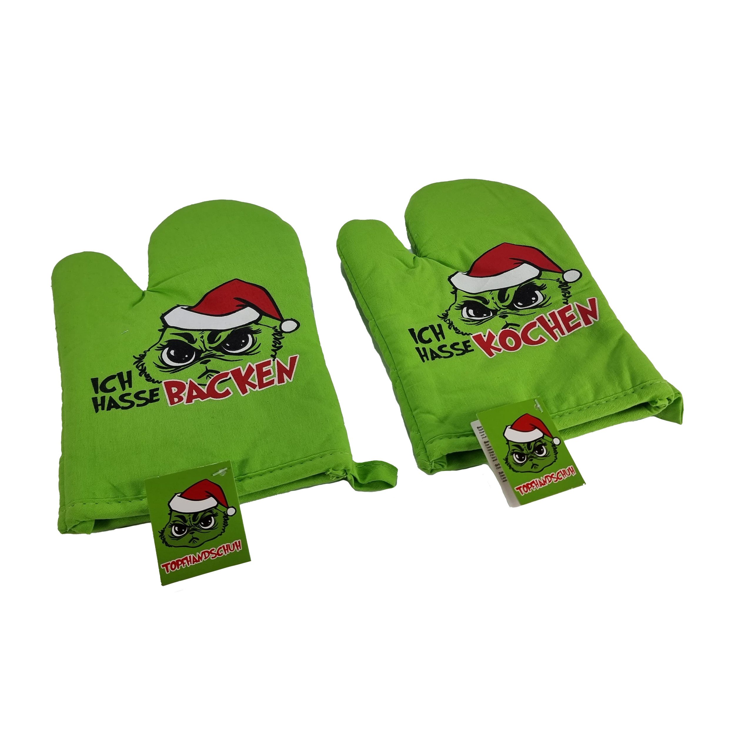 TOPCENT Topfhandschuhe Muffel-Topfhandschuh, Backhandschuhe Einheitsgröße 2er-Pack