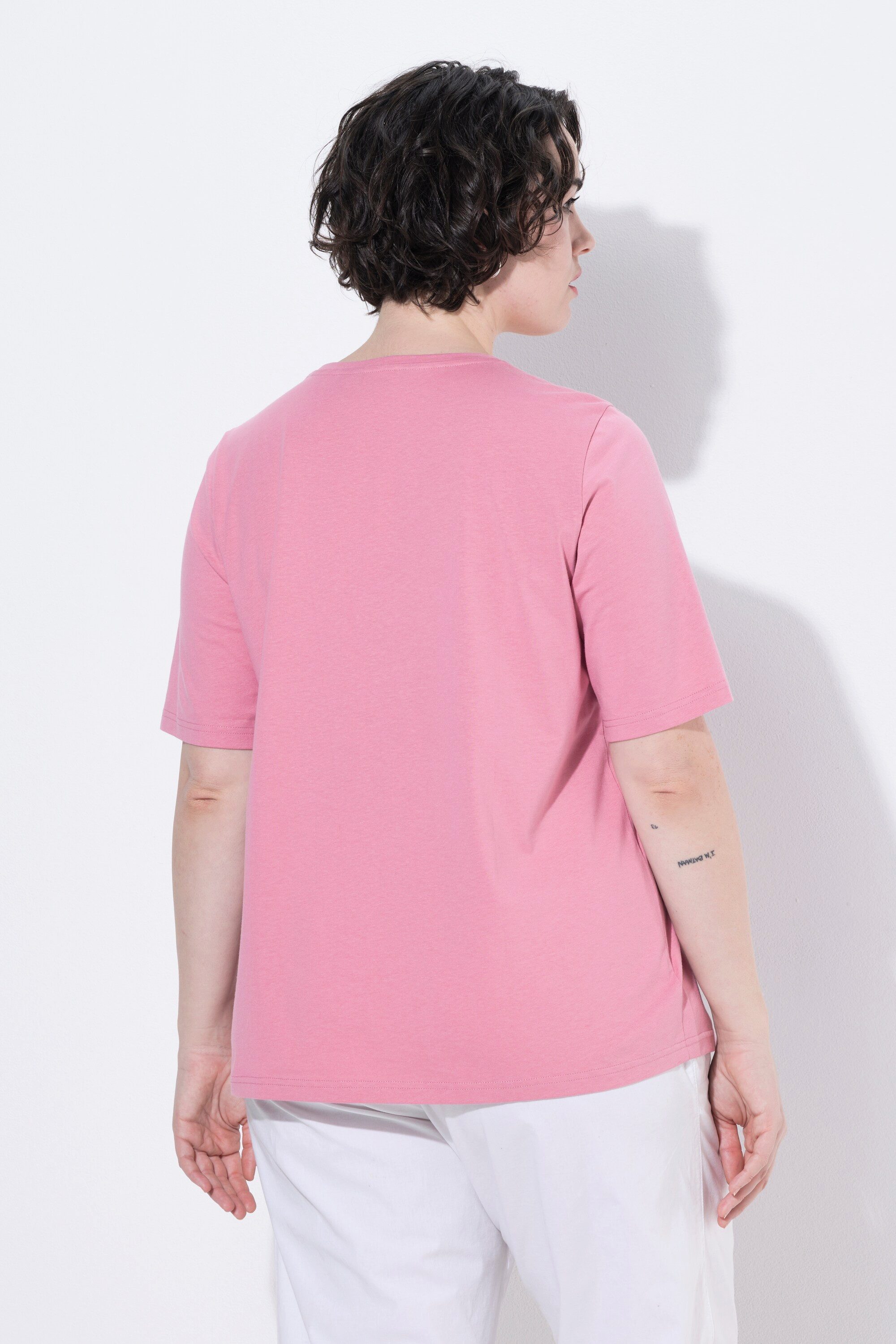 Ulla Popken T-Shirt T-Shirt Smoothie Classic Rundhals Halbarm