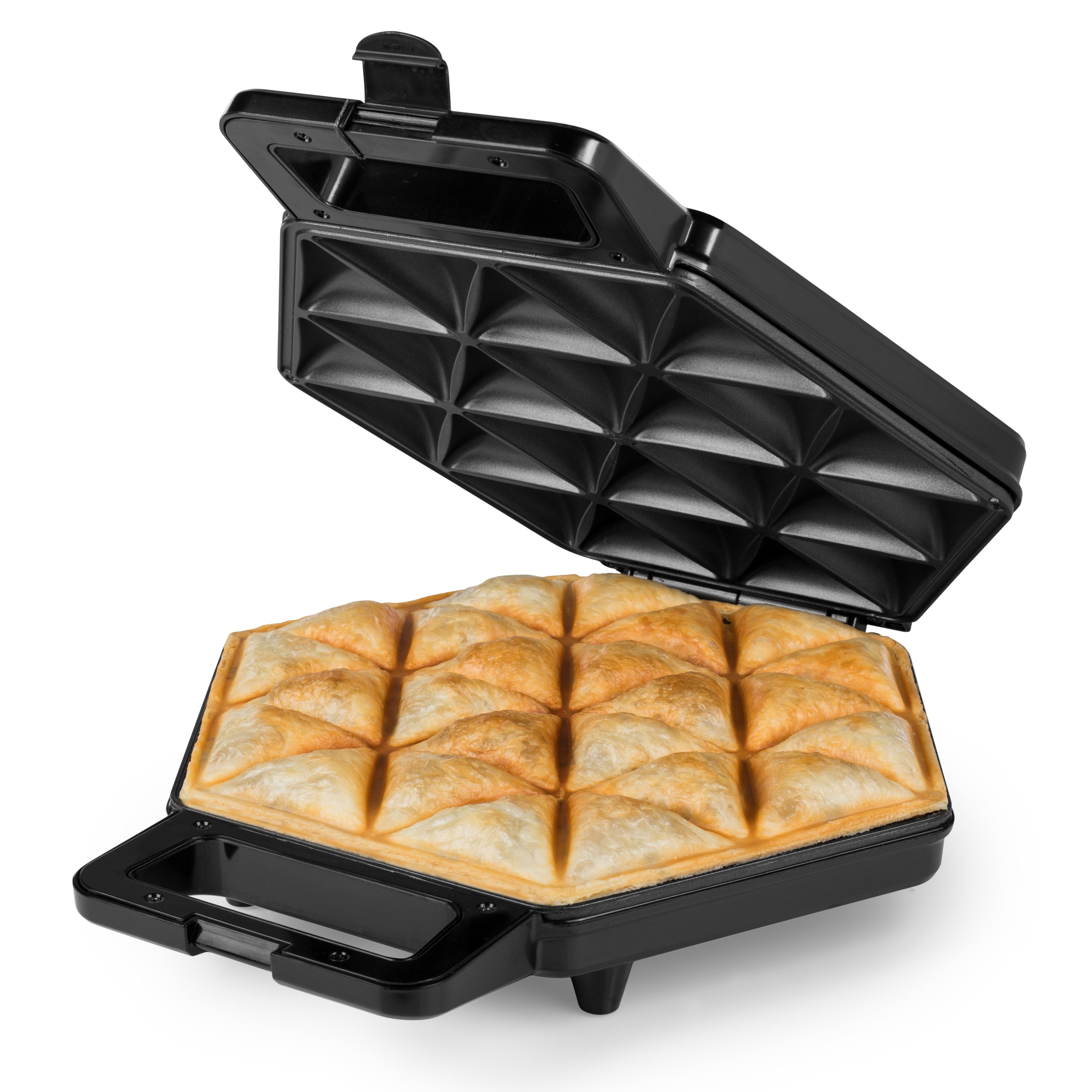 PRINCESS Sandwichmaker 123001, 1200 W, Samosa & Snack-Automat – Für 24 Samosas – Antihaftbeschichtung