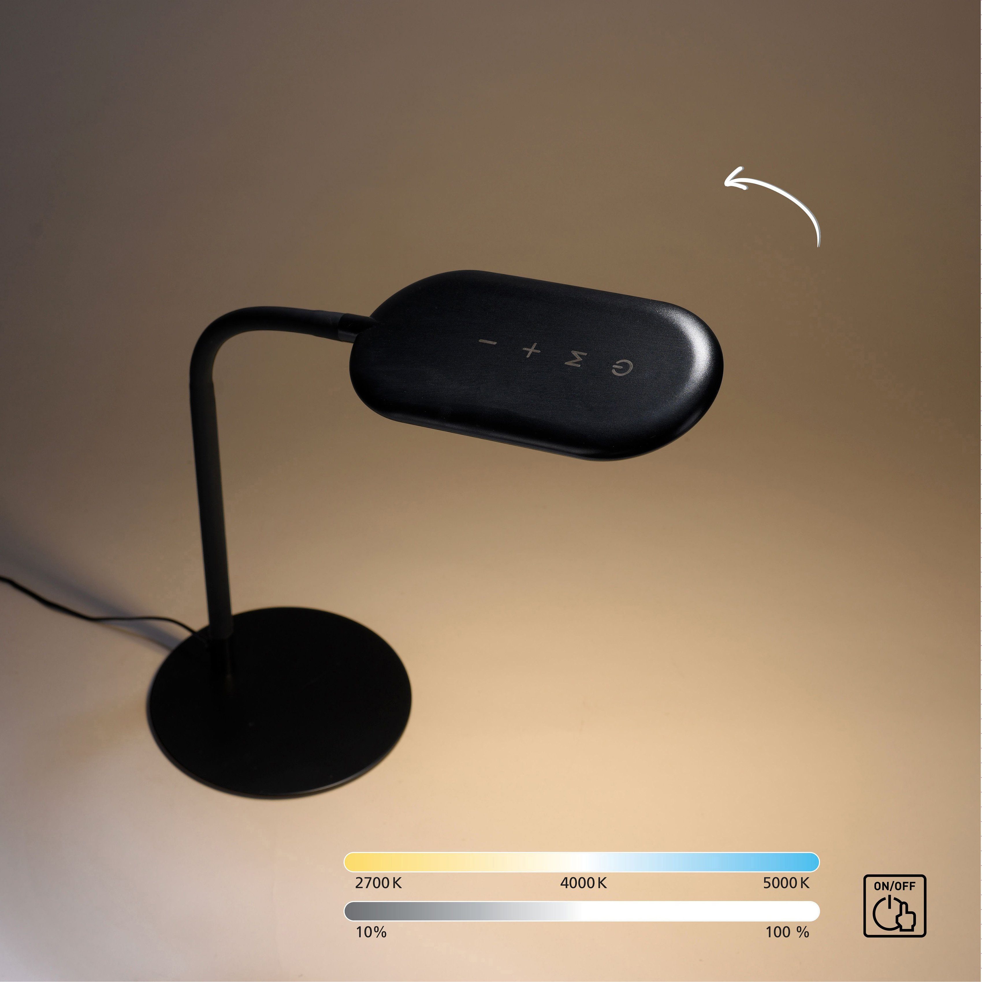 my home LED Leselampe Abigal, Dimmfunktion, günstig online kaufen