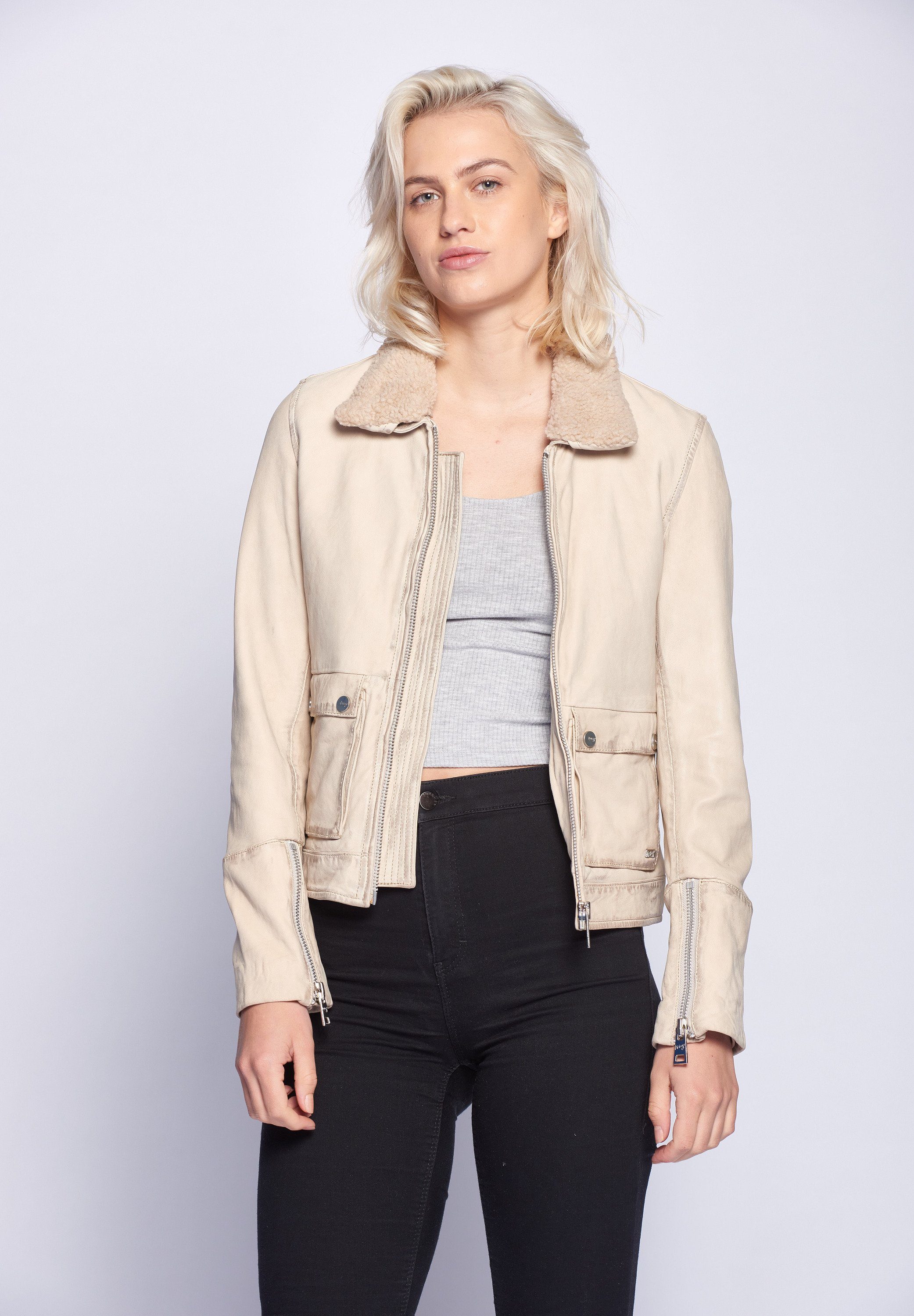 Lederjacke 42020103