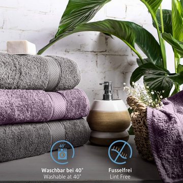 Komfortec Handtuch Set 100% Baumwolle, 2 Handtücher 50x100 cm und 2 Badetücher 70x140 cm, Frottier, (Packung, 4-tlg), Frottee, Weich