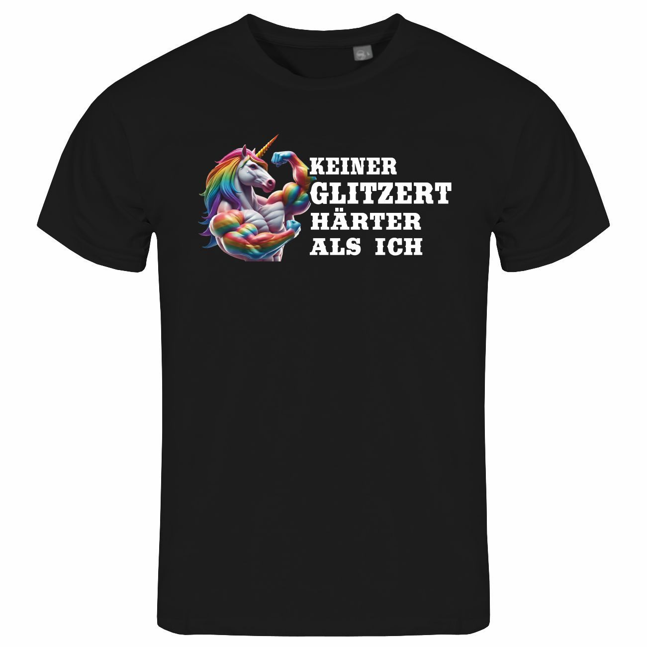 Print-Shirt Herren T-Shirt Keiner glitzert härter als ich