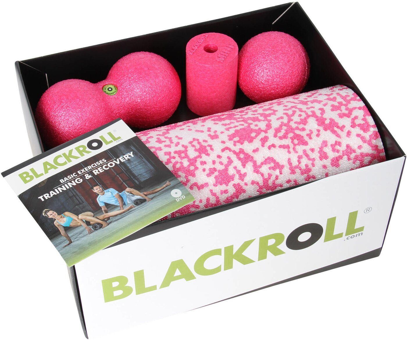 Blackroll Massagerolle BLACKROLL(R) incl. BMPK, MEDPKC, BLACKBOX - pink BBPK08C, MED - PINK