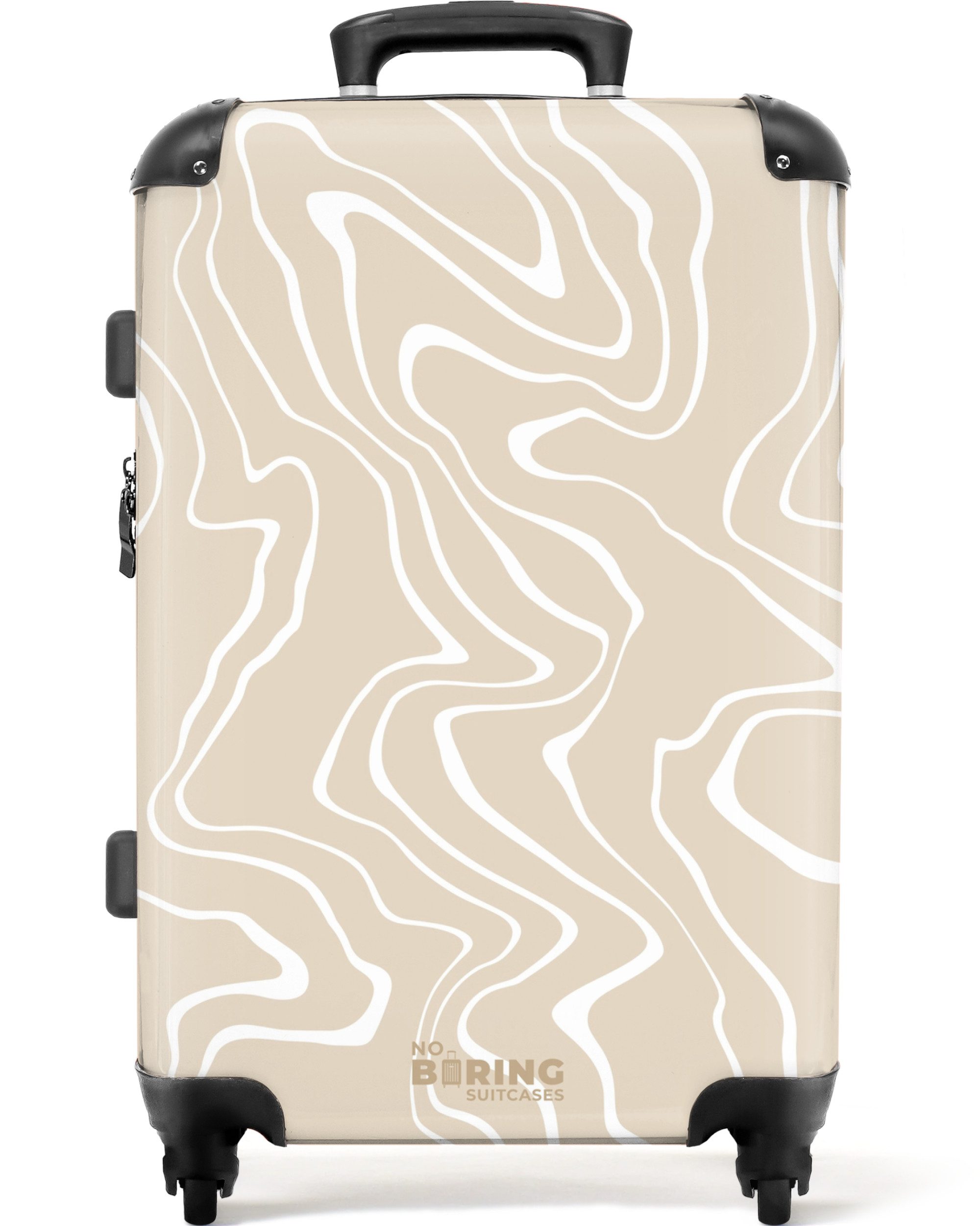 NoBoringSuitcases.com© Hartschalen-Trolley Beigefarbener Hintergrund mit ab günstig online kaufen
