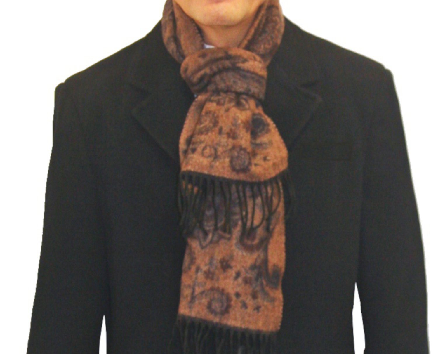 Freiherr von Falkenhausen Wollmantel Herren Business Mantel in schwarz Slim Fit schwarz,auch in Großen Größen erhältlich