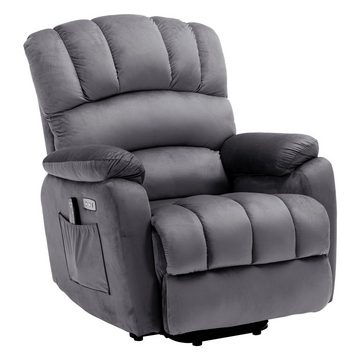 PHOEBE CAT TV-Sessel (Fernsehsessel mit Aufstehhilfe, elektrisch Massagesessel mit Fernbedienung, bis 135 kg belastbar), Relaxsessel mit Liegefunktion, Wärmefunktion und Massagefunktion