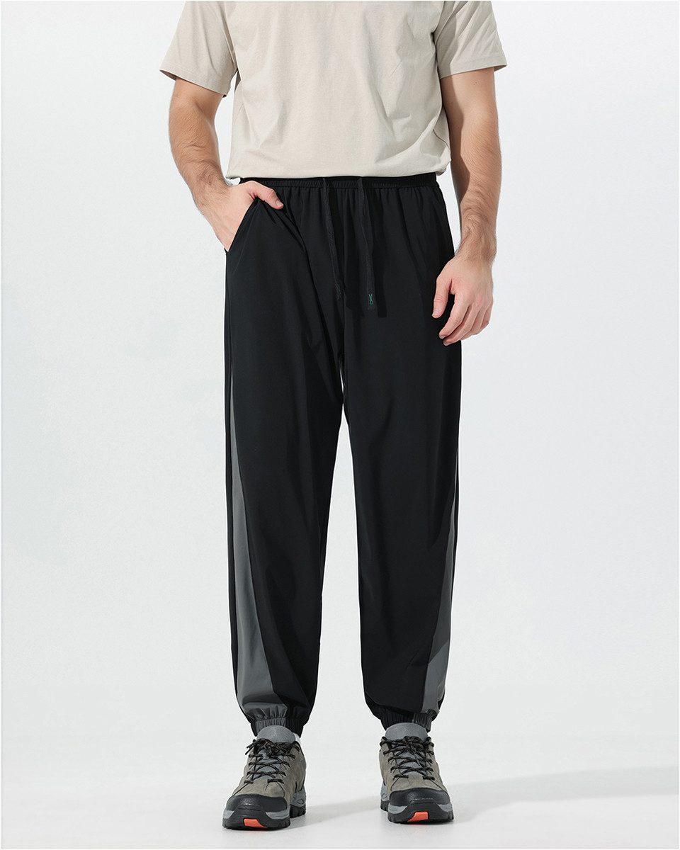 YOUTHUP Jogginghose Herren Weite Freizeithosen mit Kordelzug und Kontrastfarben Sport