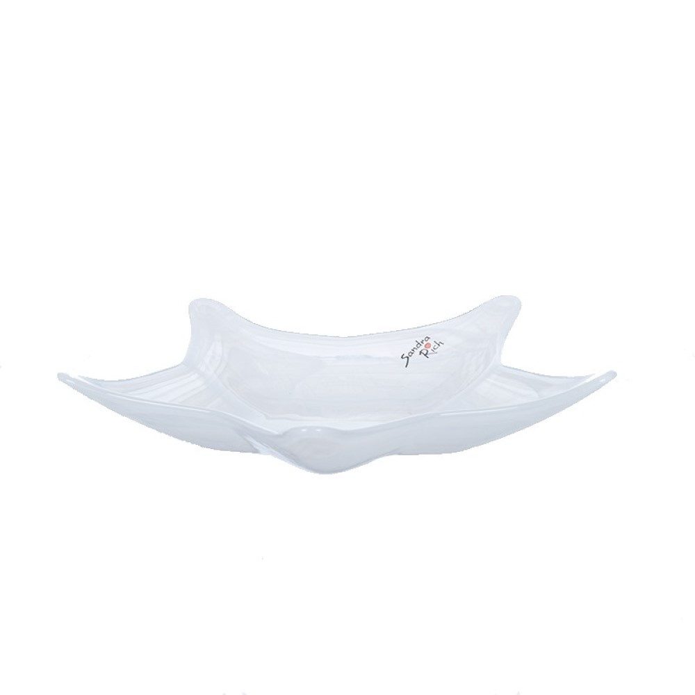 Sandra Rich Dekovase SANDRA RICH, Glasschale "ALABASTER star plate–white 22 günstig online kaufen