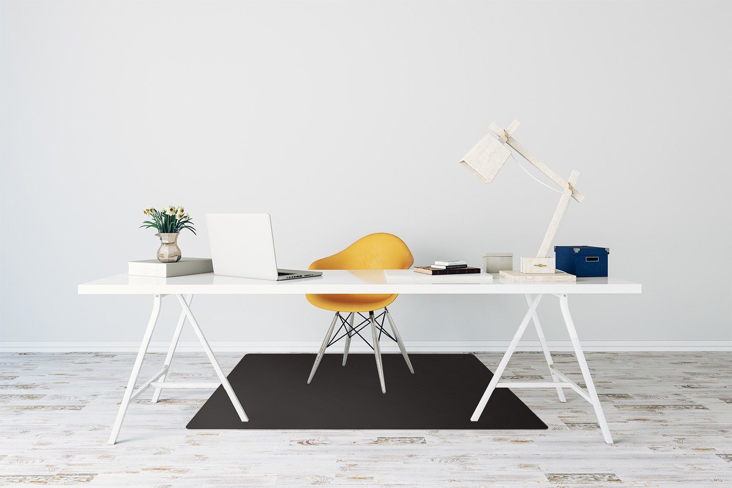 Bürostuhlunterlage x Stuhlunterlage 100 cm, 70 Bodenmatte Tulup cm Bürostühle Schwarz Bodenschutzmatte Stuhlunterlage, Bürostuhlunterlage