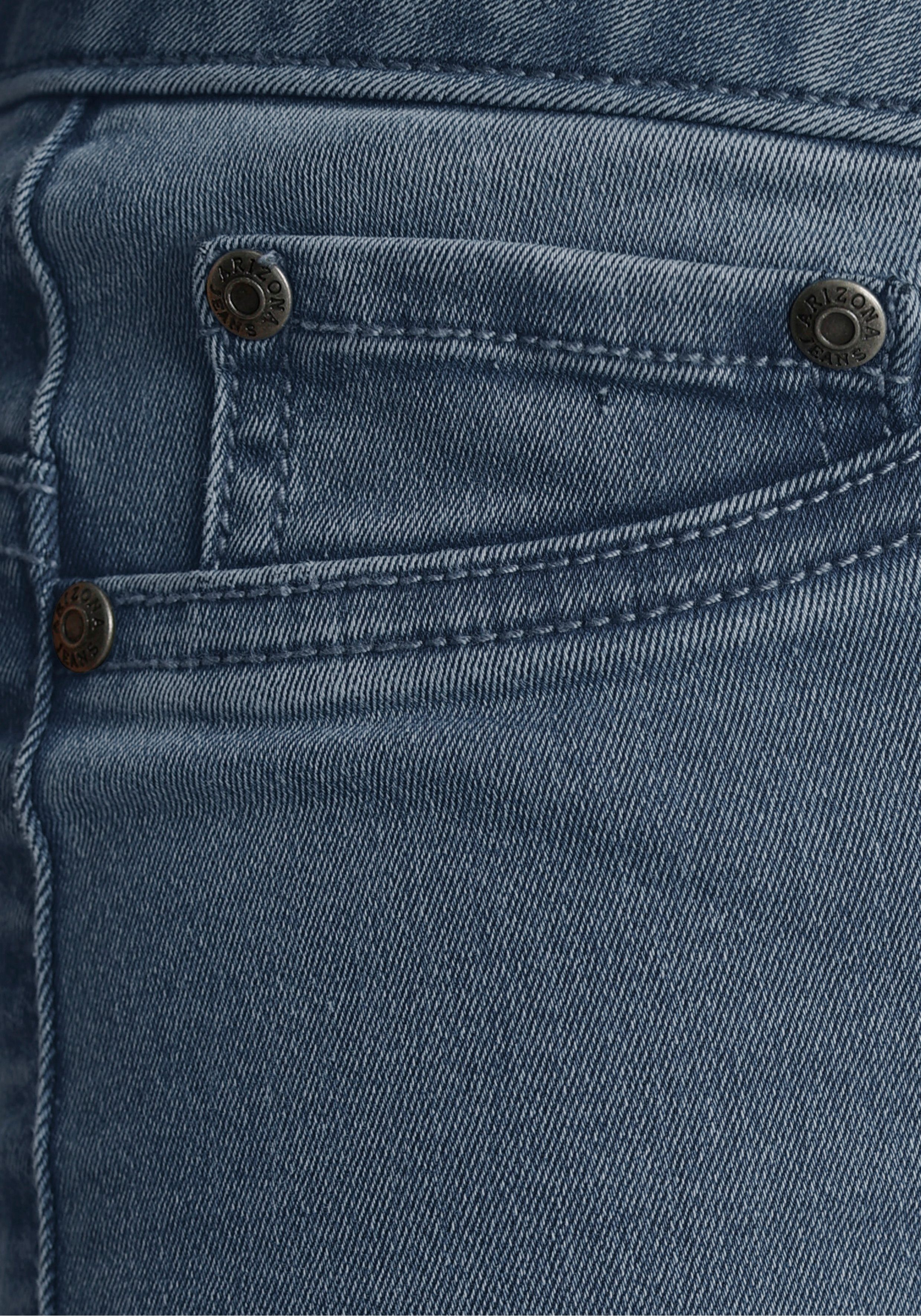 Stretch Shapingnähten blue-used Waist mit High Bootcut-Jeans Ultra Arizona