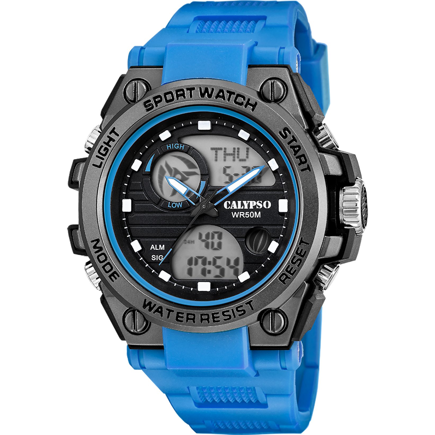CALYPSO WATCHES Chronograph Street Style K5875/1, Quarzuhr, Armbanduhr, Herrenuhr, analog, digital, Tag, Wochentag