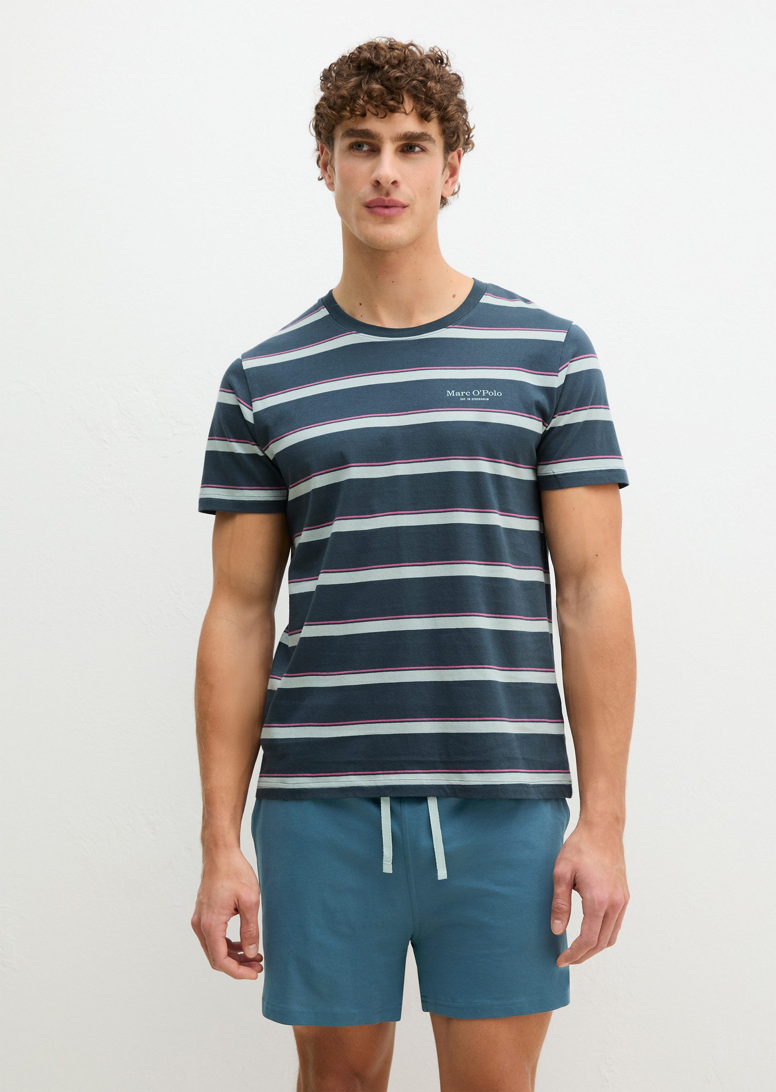 Marc O'Polo Shorty Mix N Match Cotton (2 tlg) mit Rundhalsausschnitt, kurze günstig online kaufen