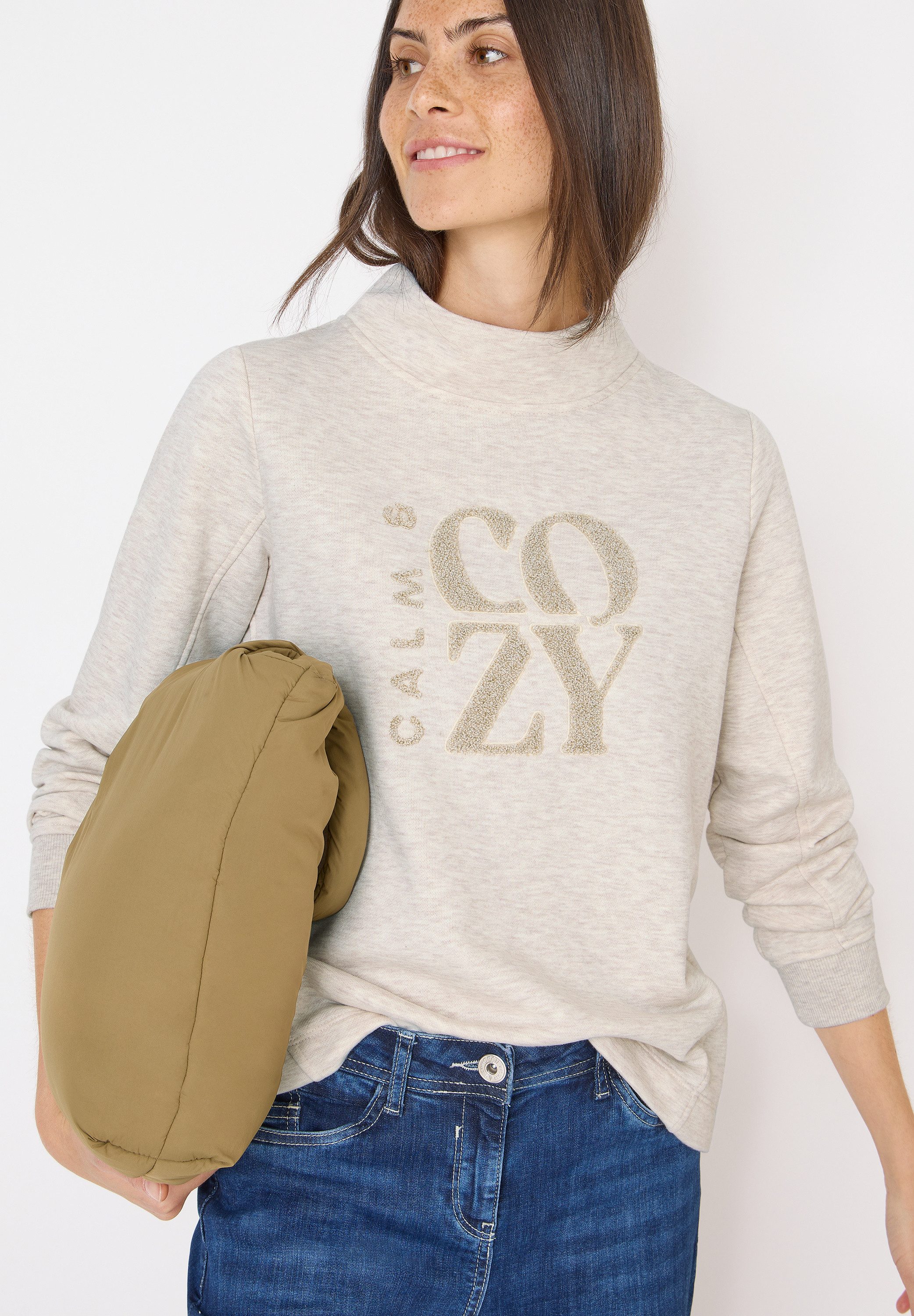 CECIL Sweatshirt mit Embroidery und Stickerei günstig online kaufen