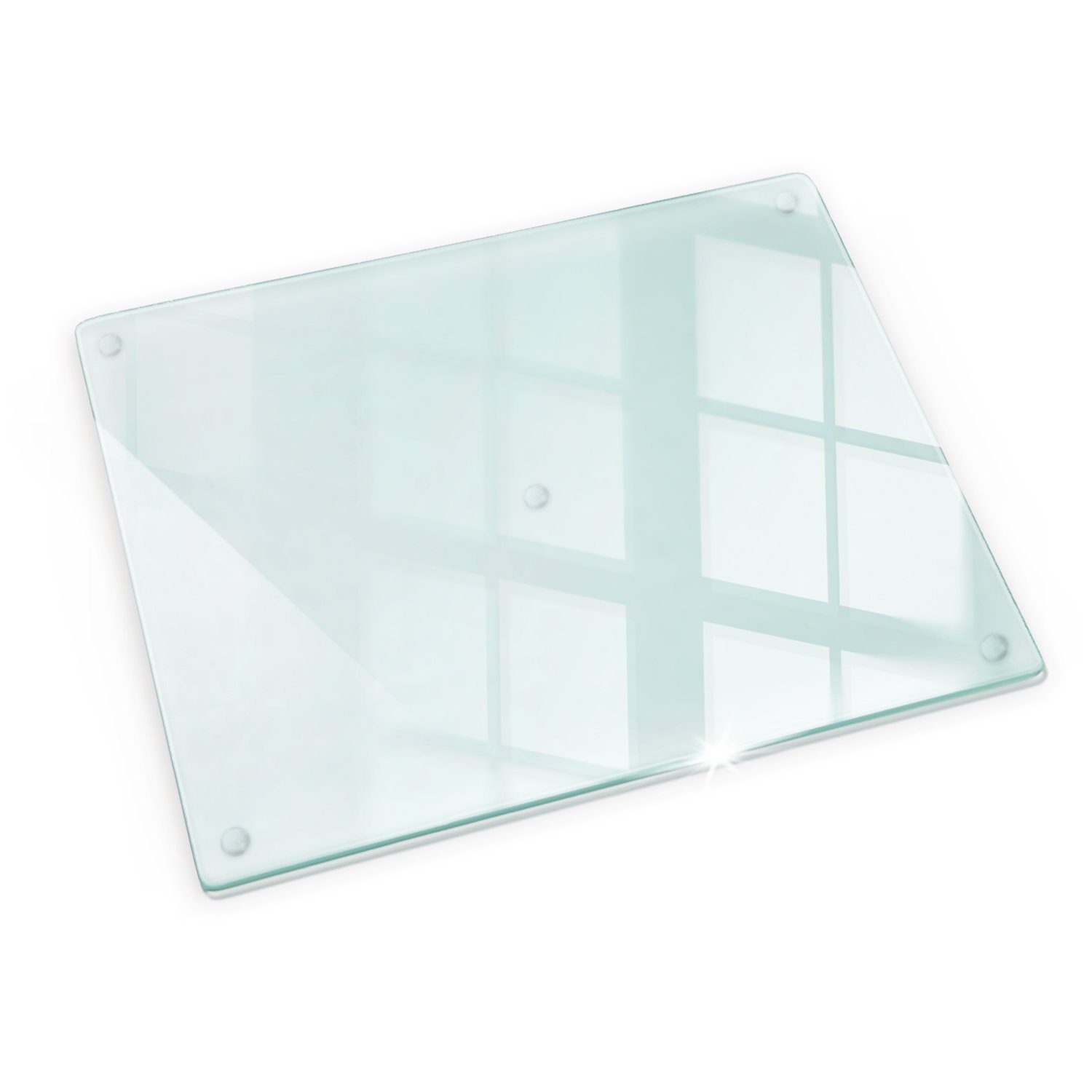 Tulup Schneidebrett Transparent Küchenbrett Servierbretter, (1-St), Gummifüße