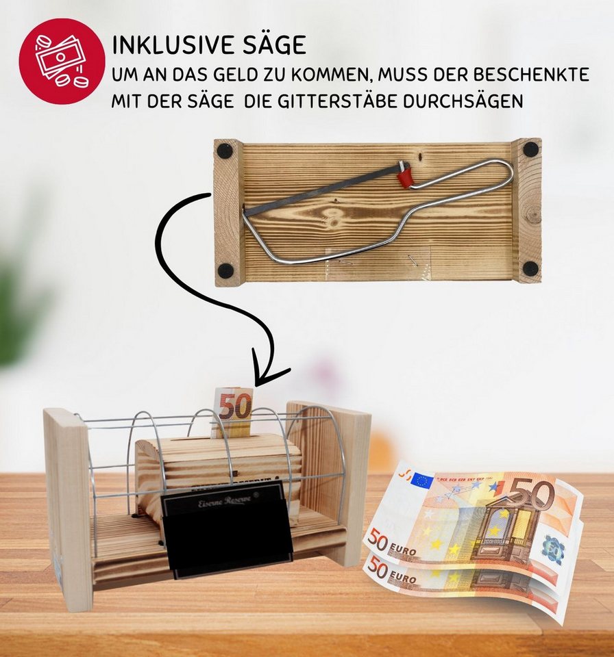 Thumbnail - Eiserne Reserve® Geschenkbox Alles Gute zur Silbernen Hochzeit - Eiserne Reserve Gitterbox - Geburt