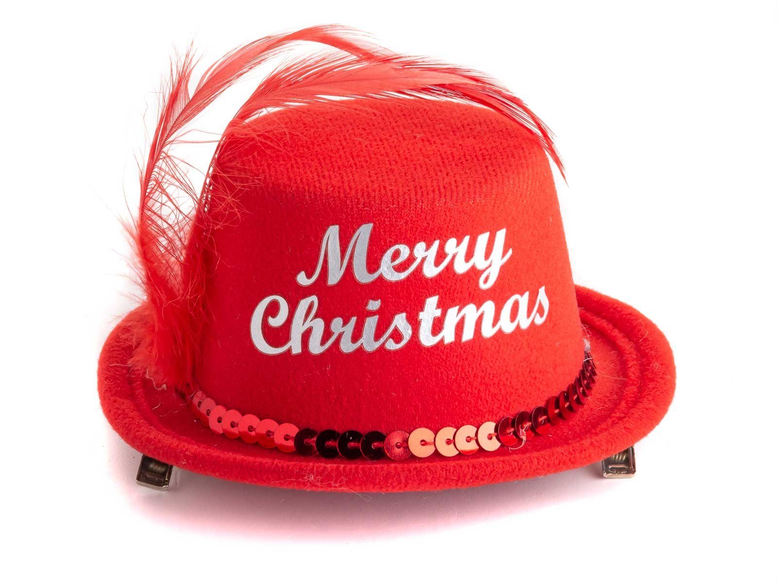 CEPEWA Haarspange Merry Christmas Hut Haarspange 5er Pack, 5-tlg.