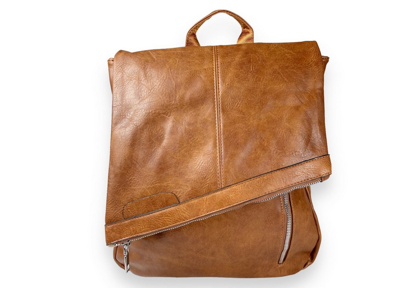 Taschen4life Rucksack 2in1 Rucksack & Umhängetasche in Einem 9200-17, Damen Rucksacktasche, viele Fächer, schnell umbaubar