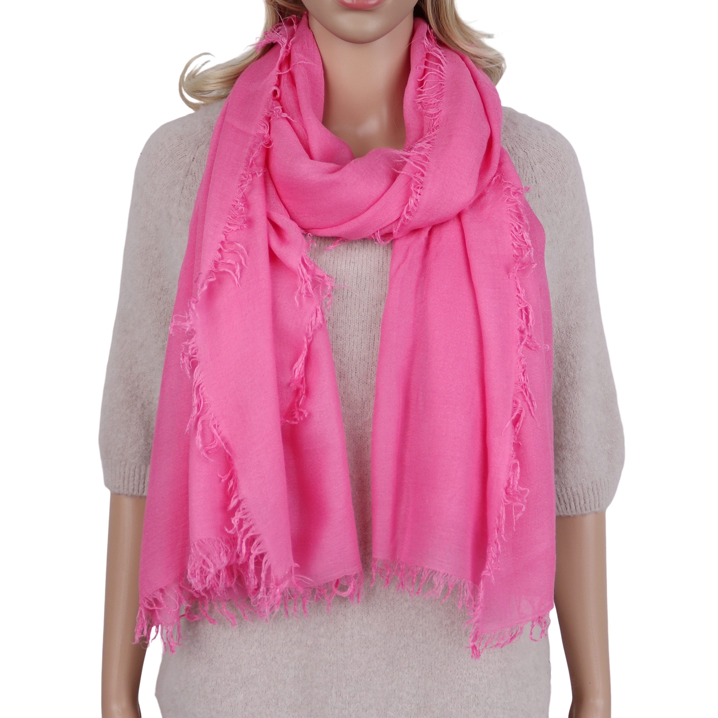 Modeschal weicher unifarbe Schal aus 100% Modal, Made in Italy