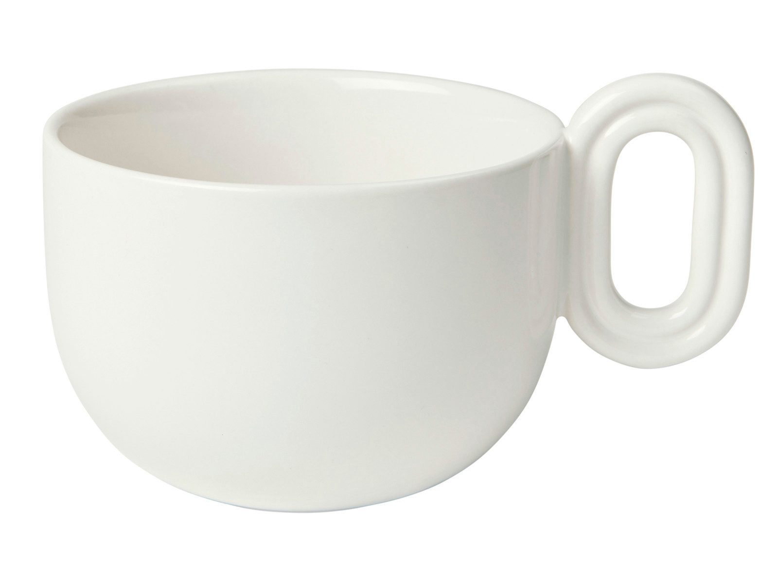 Broste Copenhagen Tasse Stevns Kaffeetasse chalk white 400ml, Steinzeug, Stevns Tasse