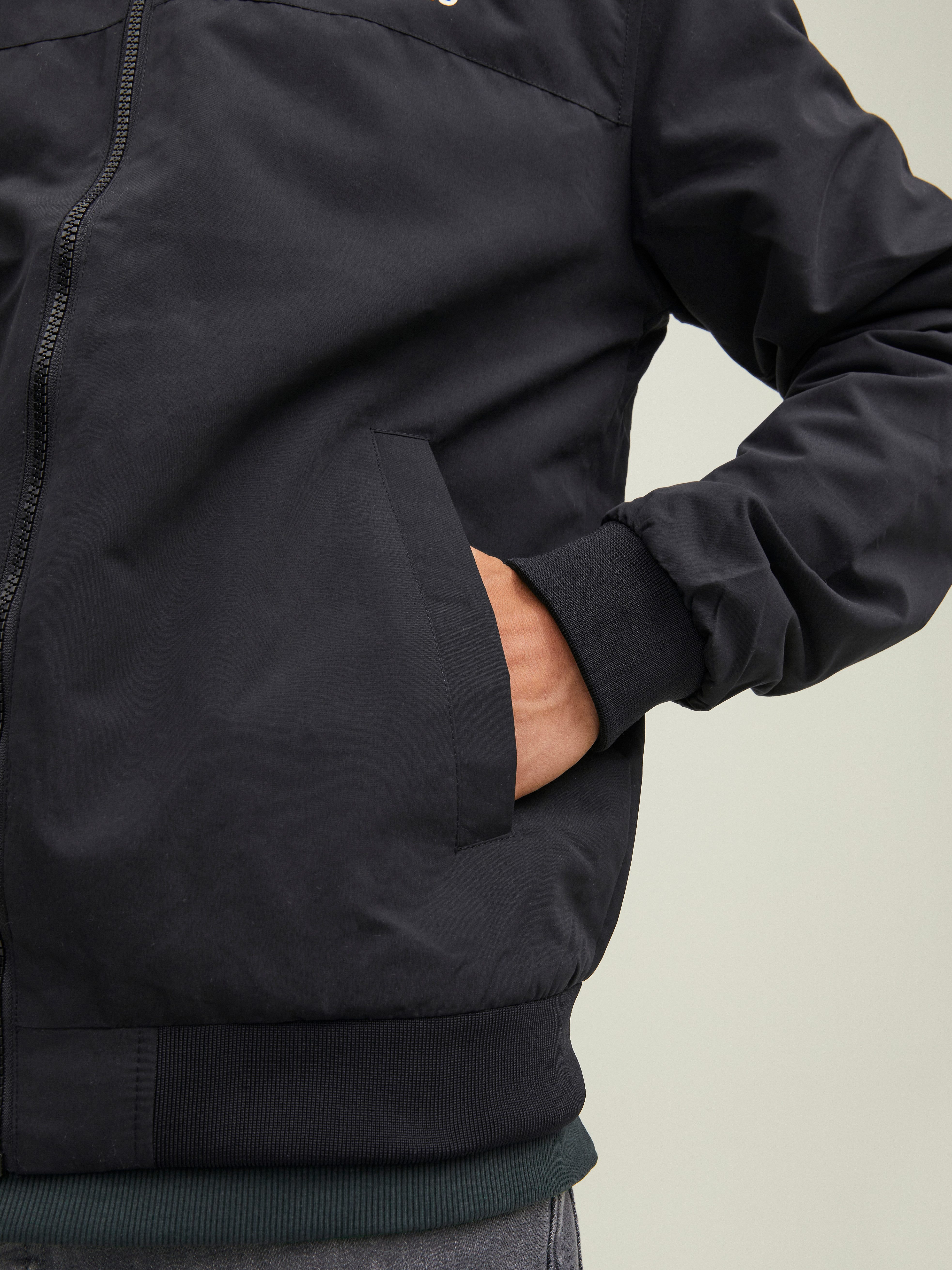 Jack & Jones Blouson JJERUSH mit Kapuze Kunstfaser, regular fit