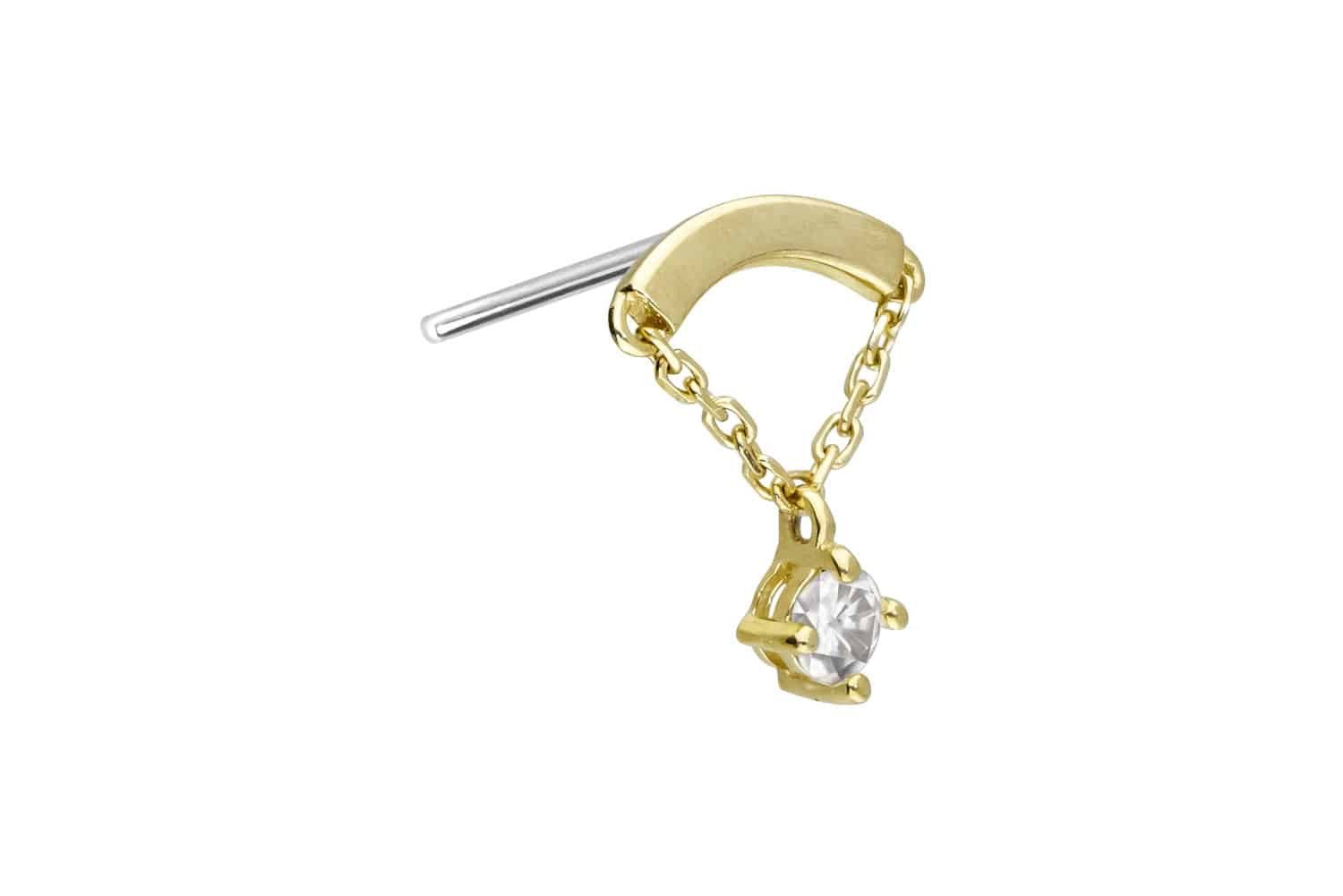 PIERCINGLINE Piercing-Set 14 Karat Gold Aufsatz günstig online kaufen