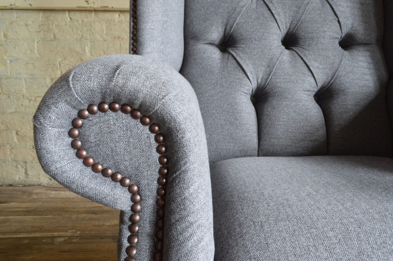 Xlmoebel Ohrensessel Ohrensessel im Chesterfield-Design mit hochwertiger Polsterung (1-St., Sessel), Hergestellt in Europa