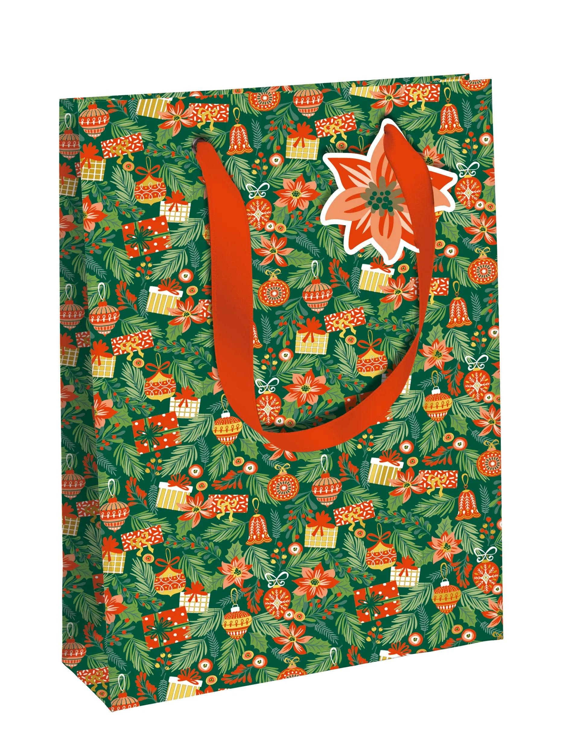 CLAIREFONTAINE Geschenkpapier SweetXmas Excellia TascheL 26,5x33 6x - X-34641-2C, Tasche