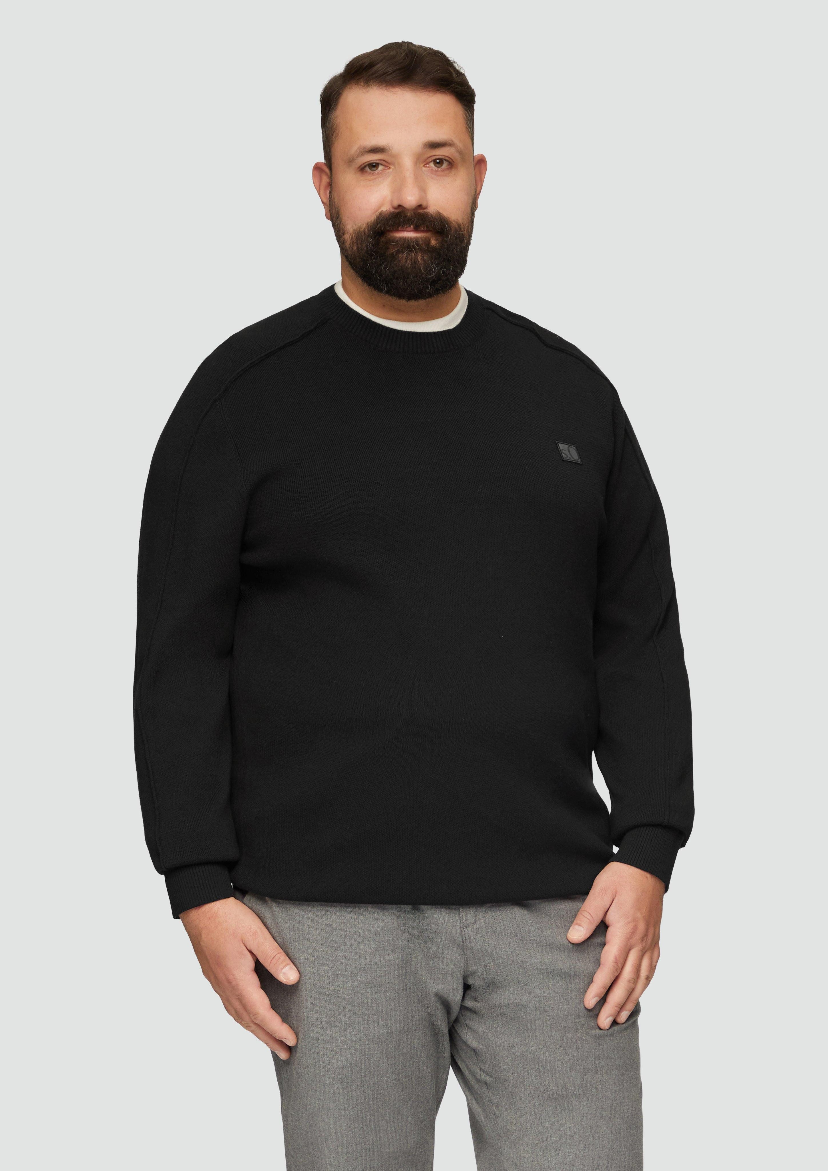 s.Oliver Strickpullover Strickpullover mit Nahtdetails und günstig online kaufen
