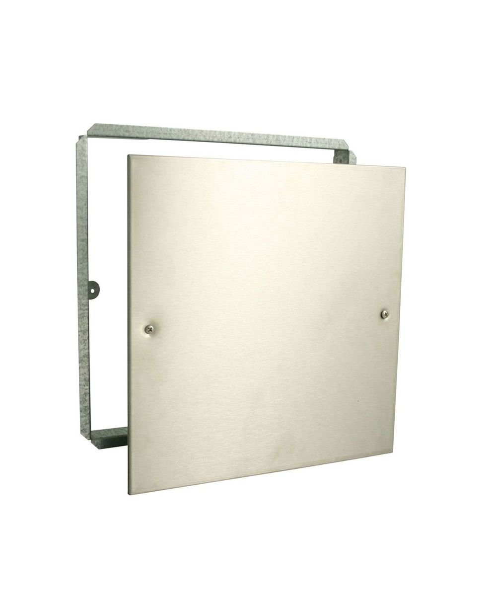 Marley Deutschland GmbH Wandfliese Niro - Abdeckplatte Edelstahl 200x200mm, Edelstahl V2A 0x0, weiß, für Wand- und Deckenmontage geeignet