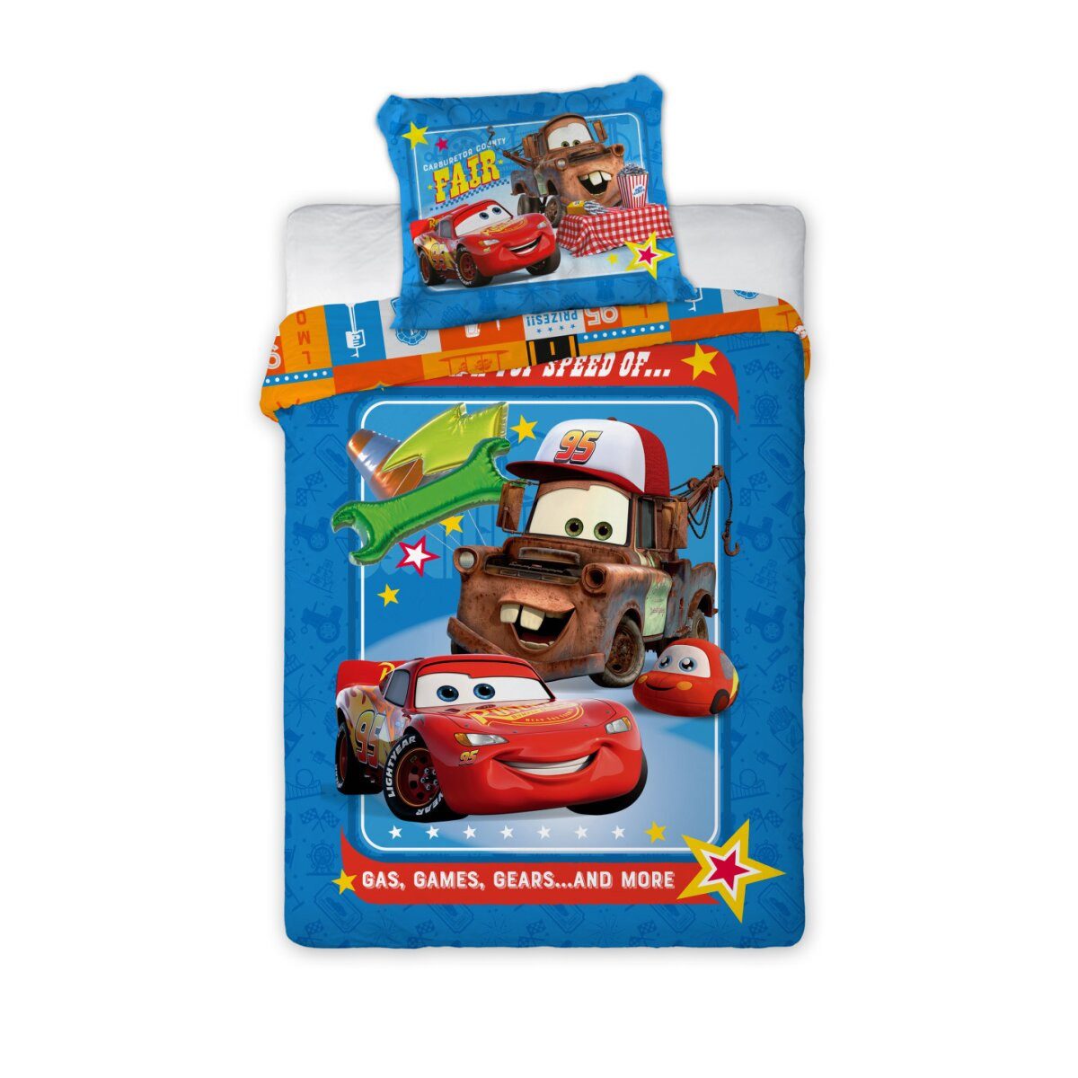 Disney Kinderbettwäsche Disney Cars Fair Kinderbettwäsche 100x135cm