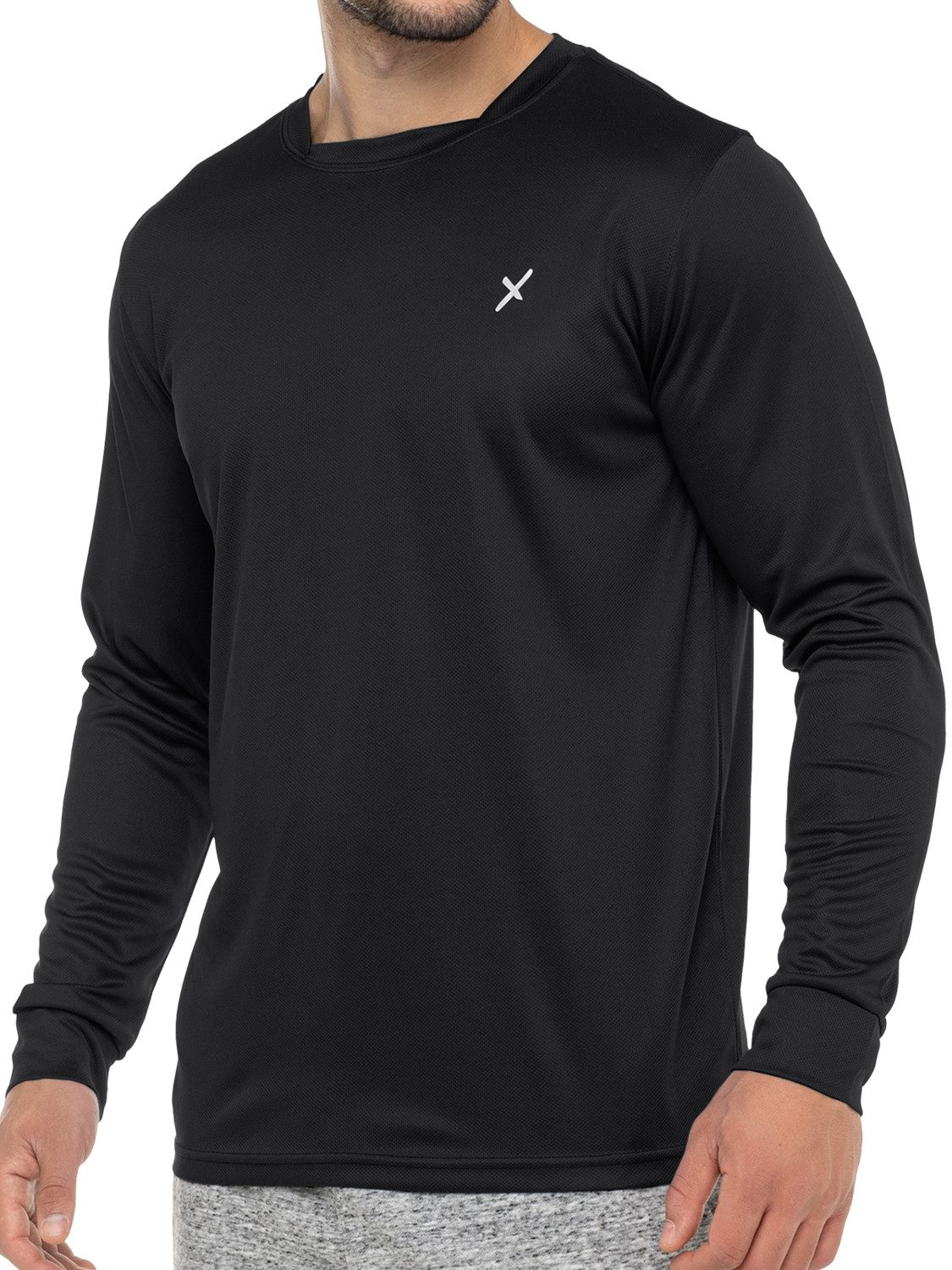 CFLEX Trainingsshirt Sport Herren Fitness Shirt Langarm, Quickdry Longsleeve
